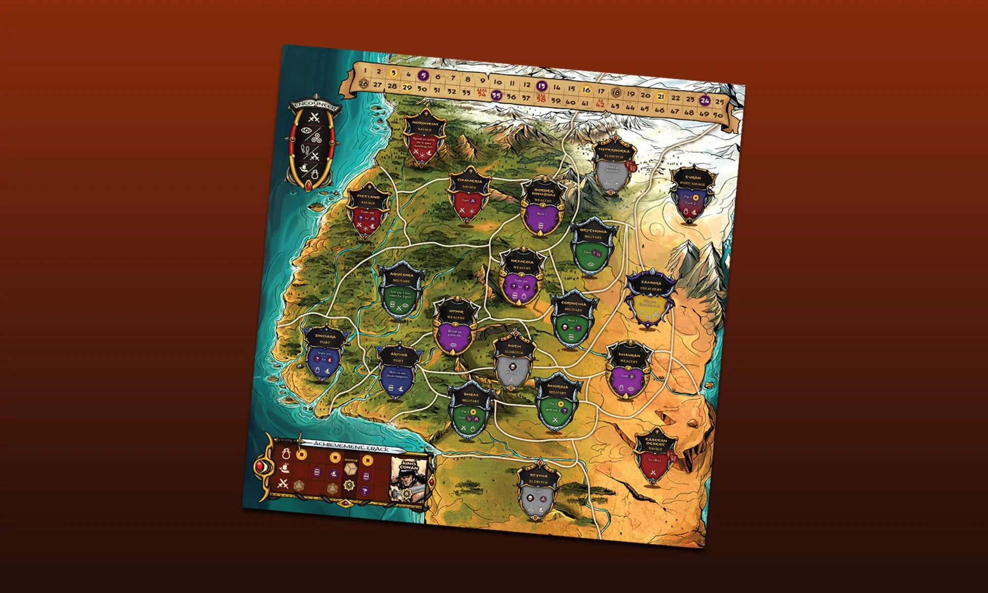 The Adventures of Conan map board