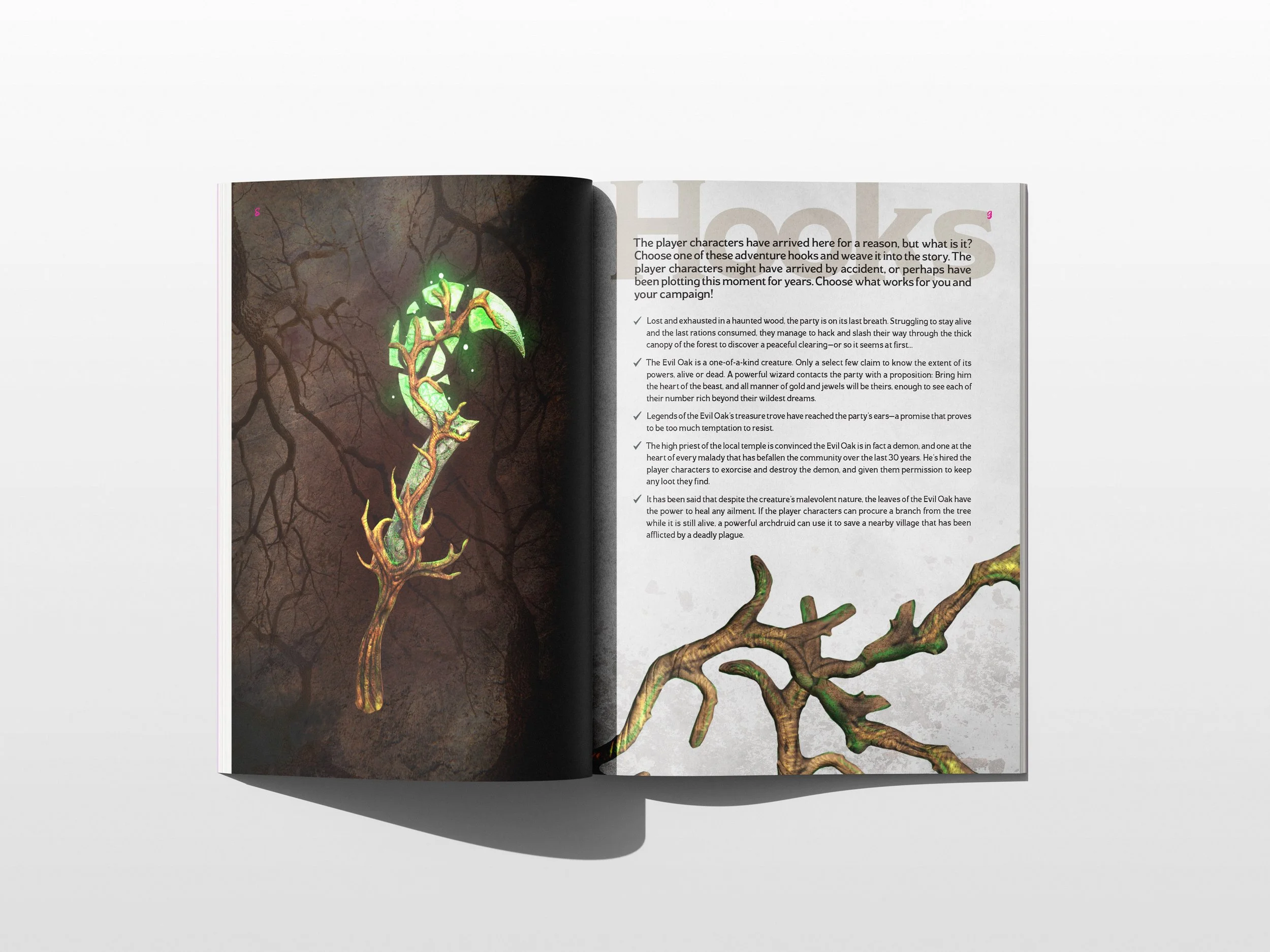 Epic Encounters: Glade of the Evil Oak rulebook spread 1