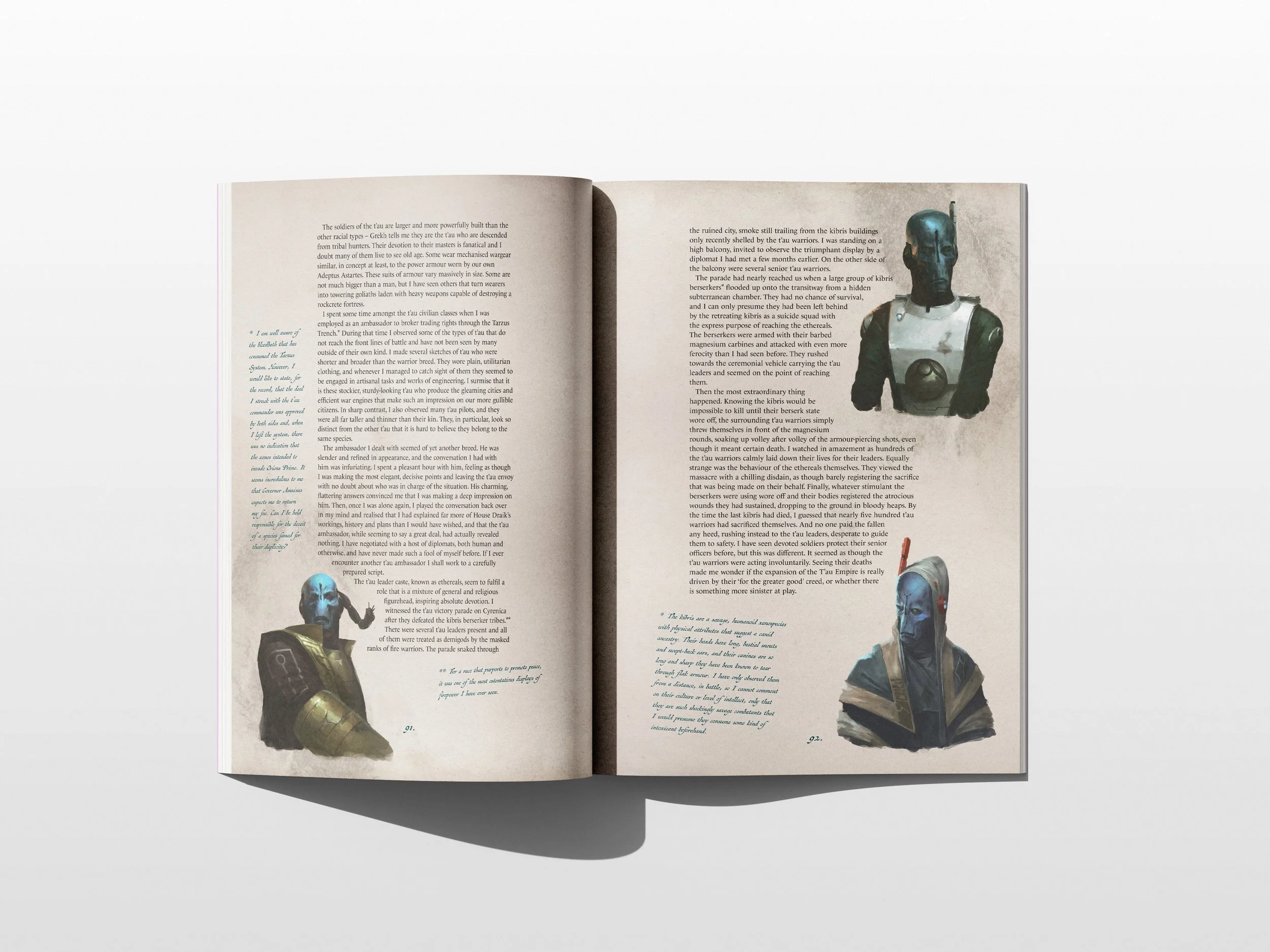Liber Xenologis double page spread 3