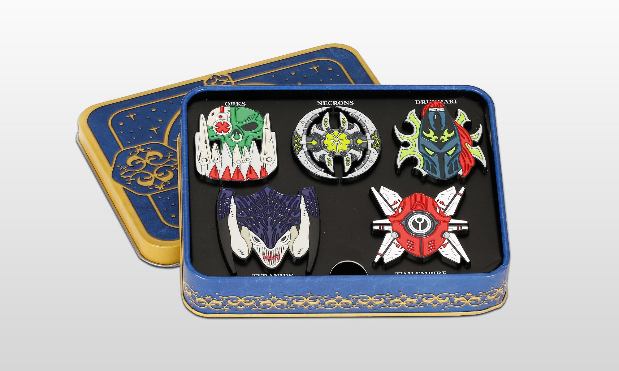 Liber Xenologis pin badge set