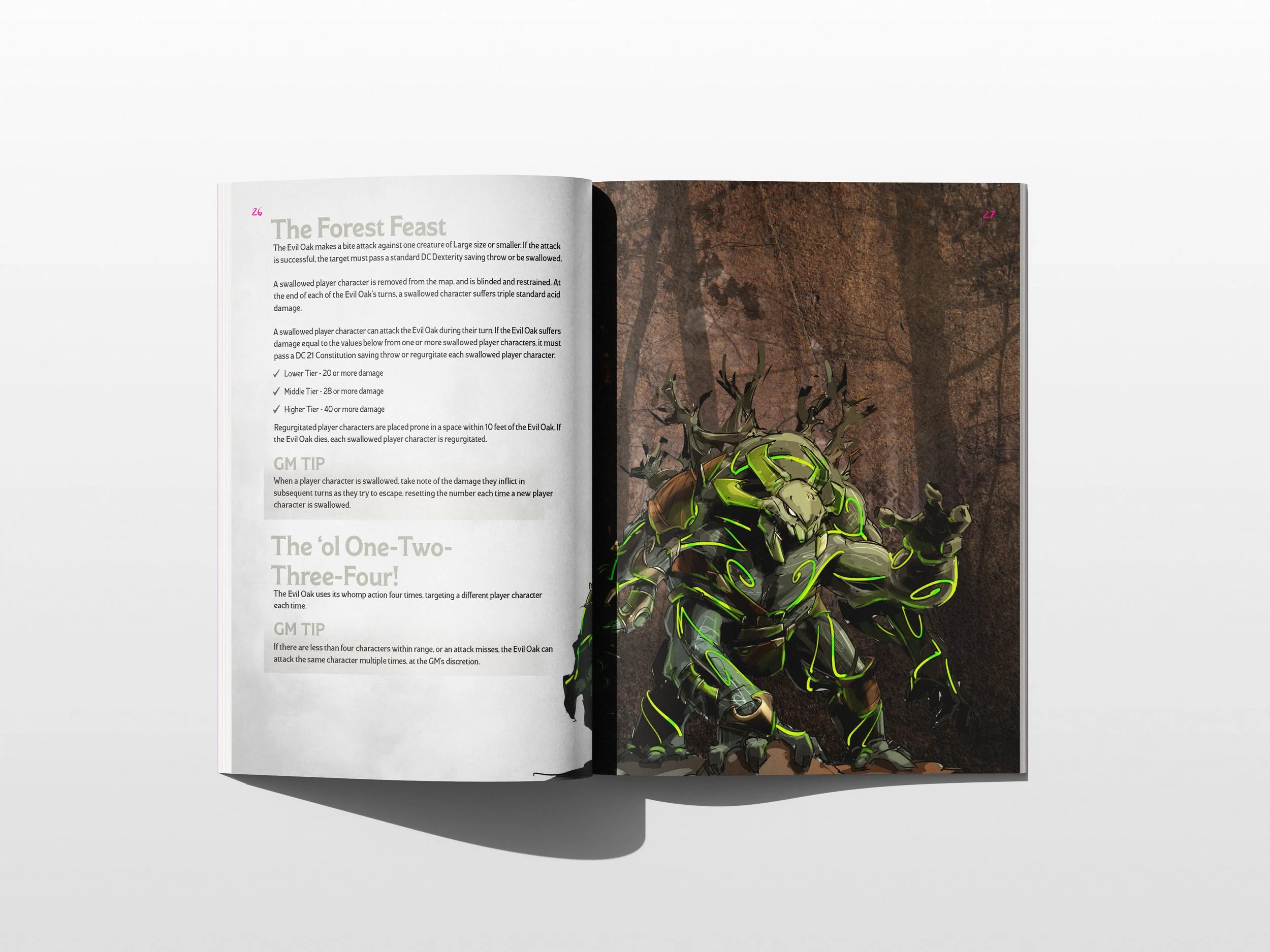 Epic Encounters: Glade of the Evil Oak rulebook spread 4