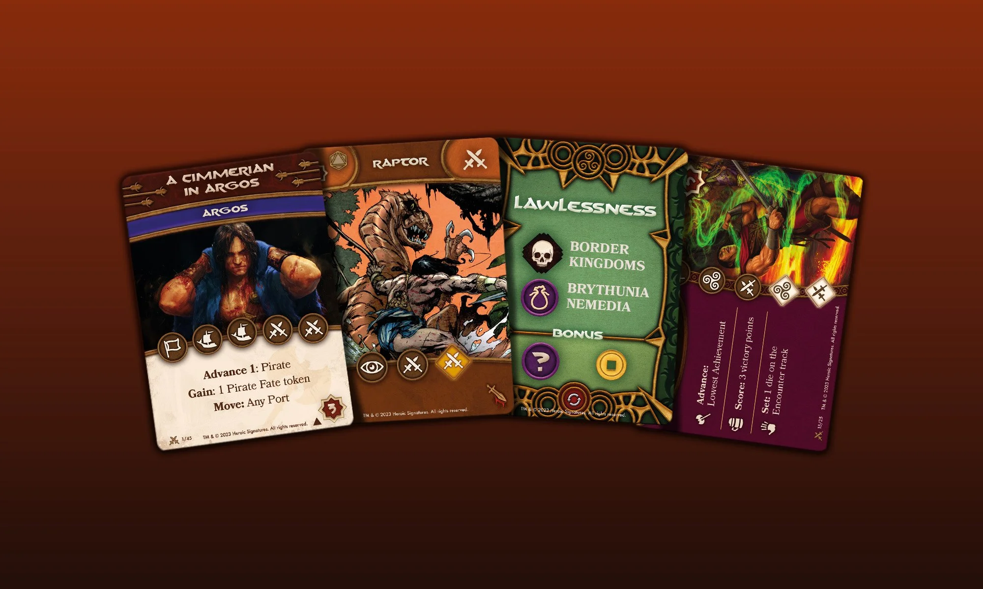 The Adventures of Conan card fronts