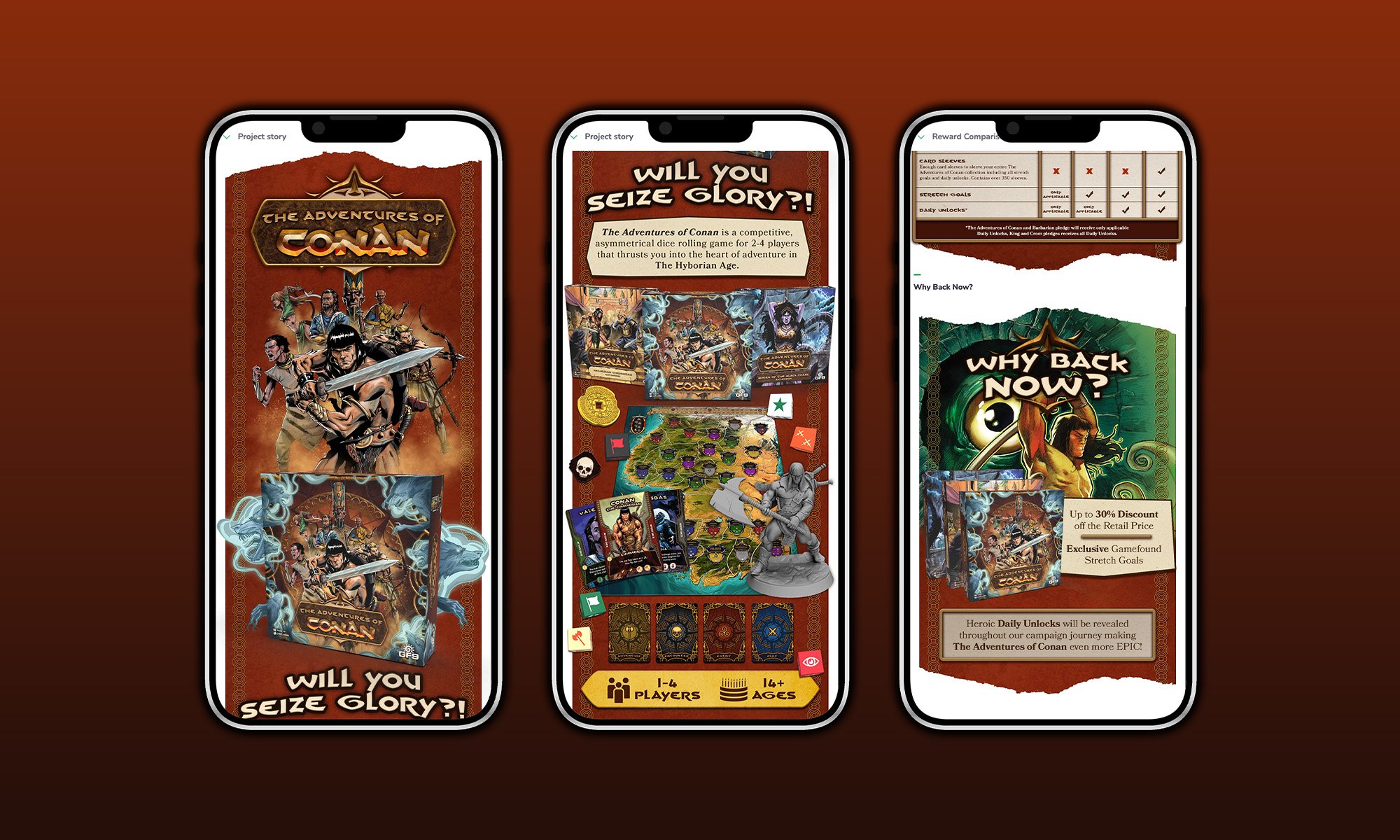 The Adventures of Conan, gamefound project mobile