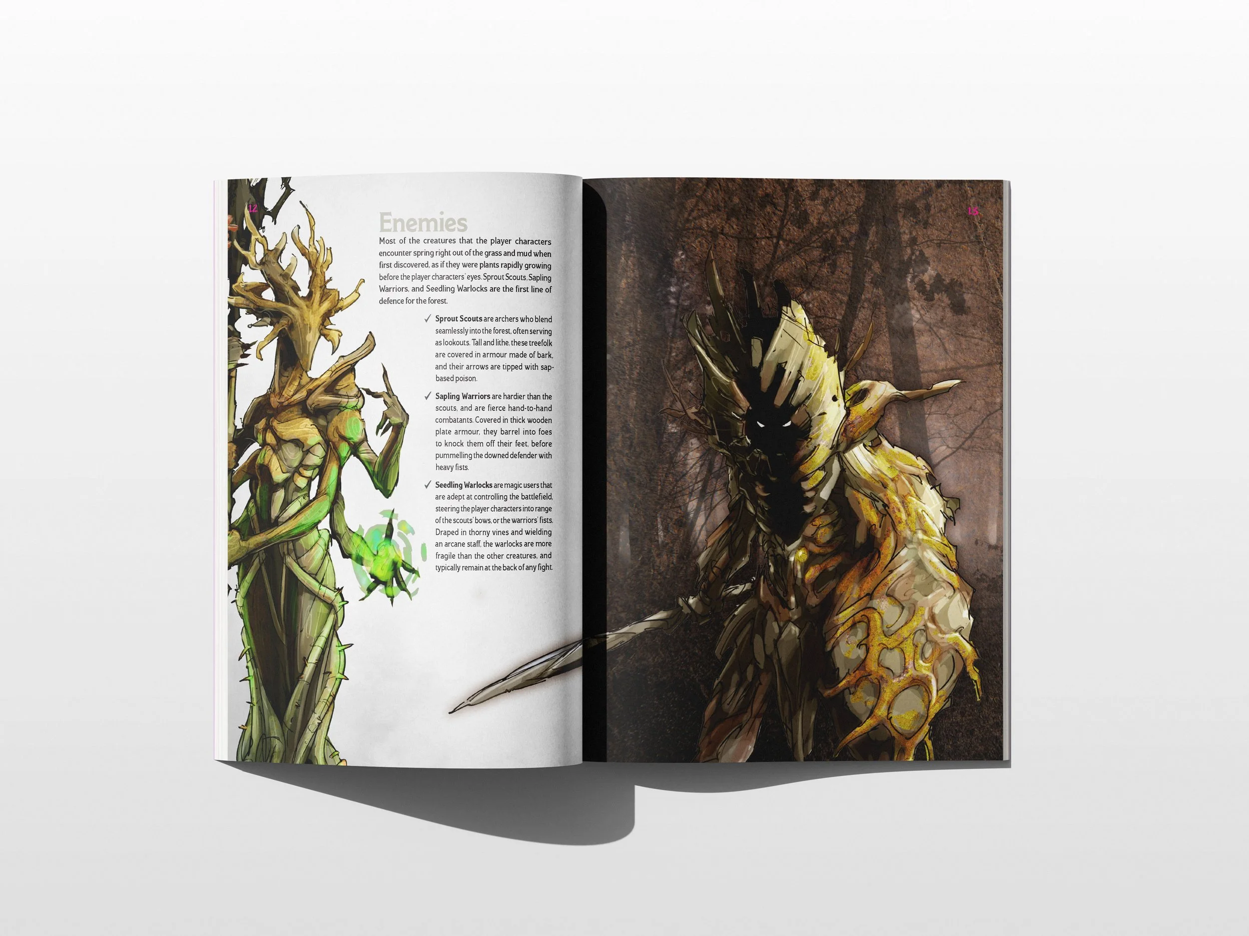 Epic Encounters: Forest of the Damned rulebook spread 1