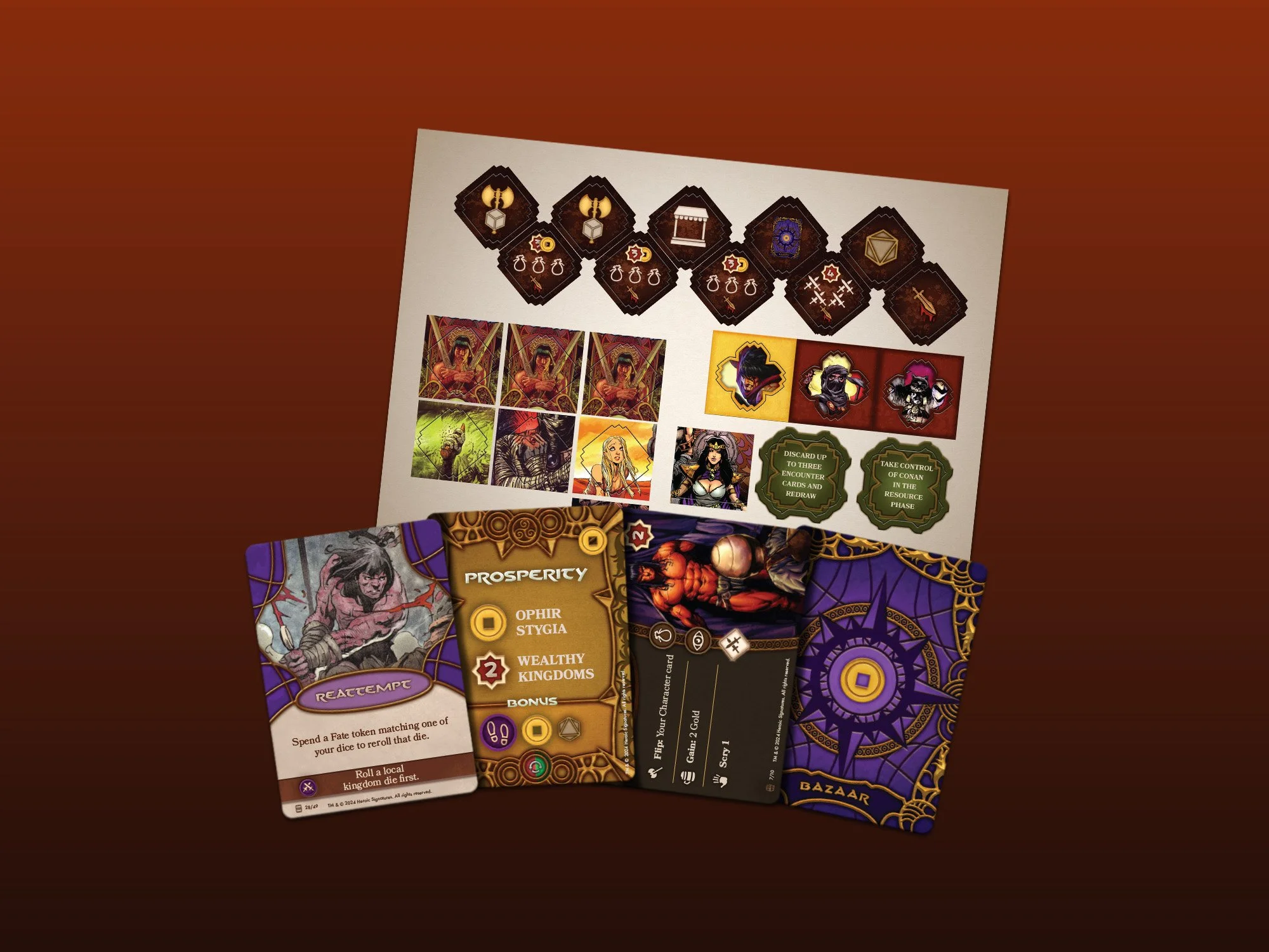 The Adventures of Conan, Nemedian Chronicles expansion components