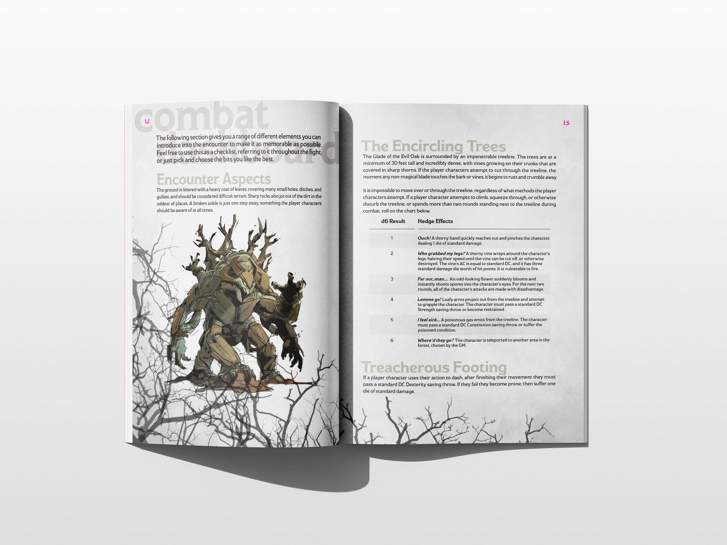 Epic Encounters: Glade of the Evil Oak rulebook spread 2