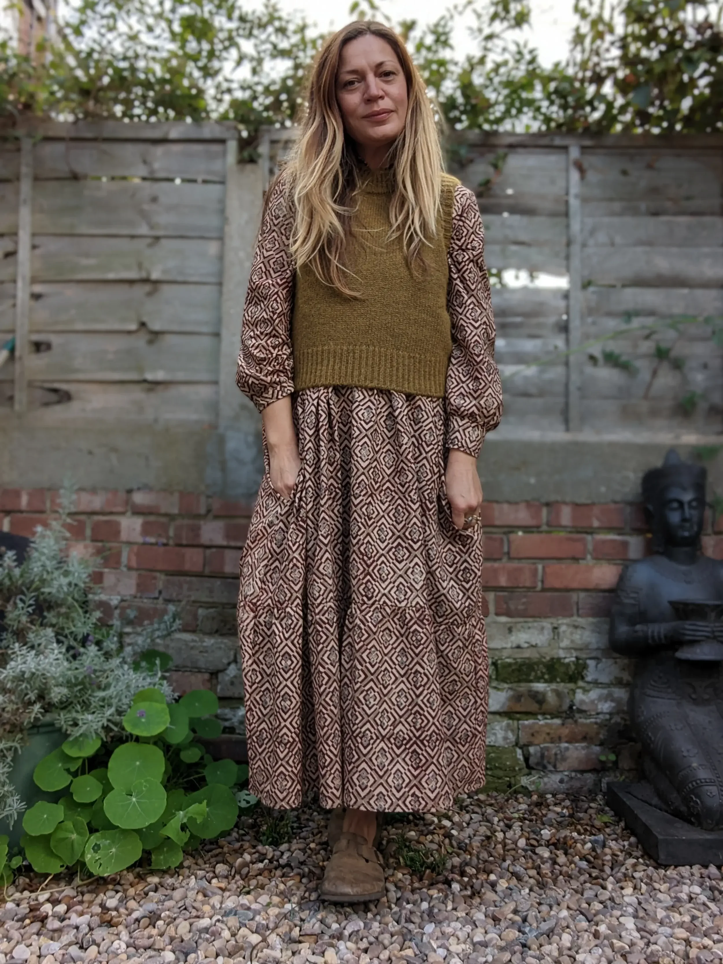 long layered dress
