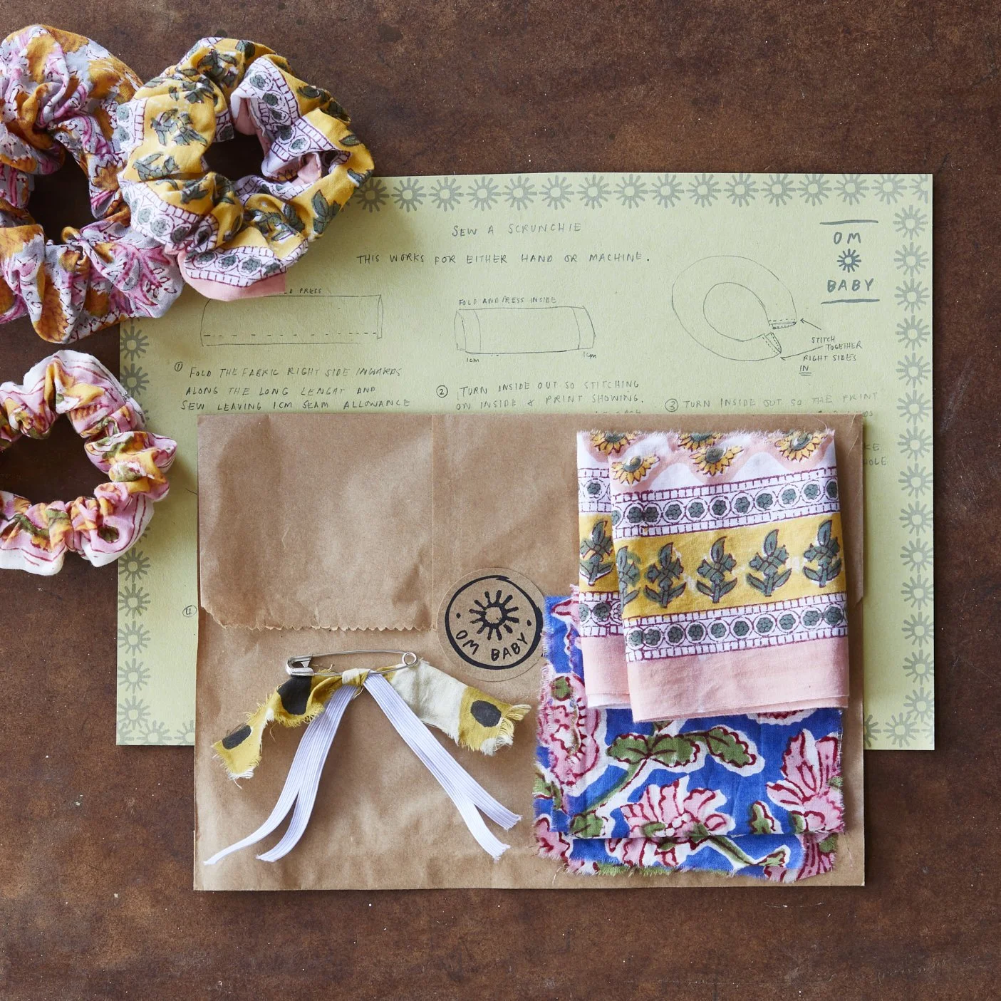 scrunchie, sew your own kit