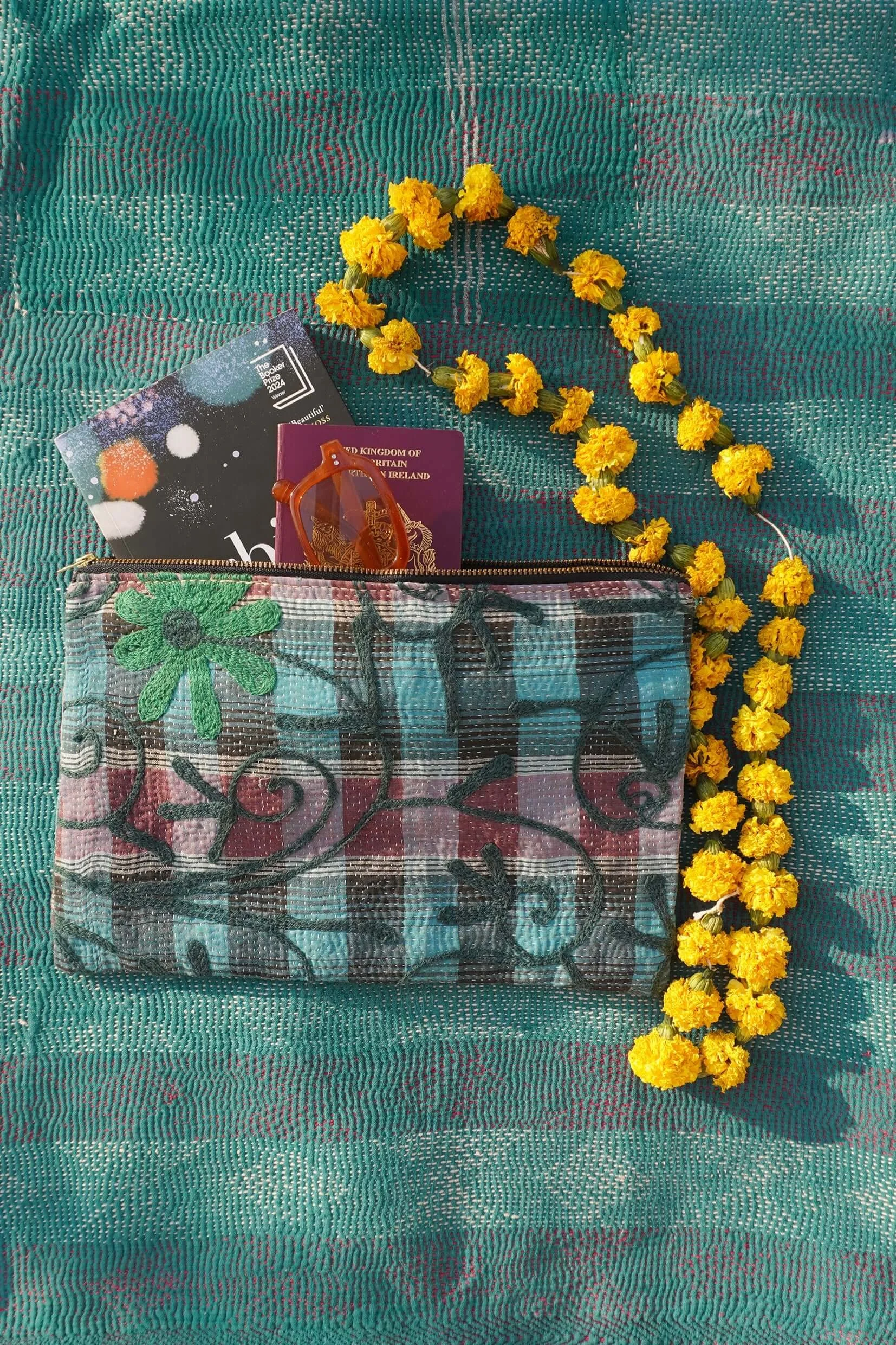 large kantha pouch