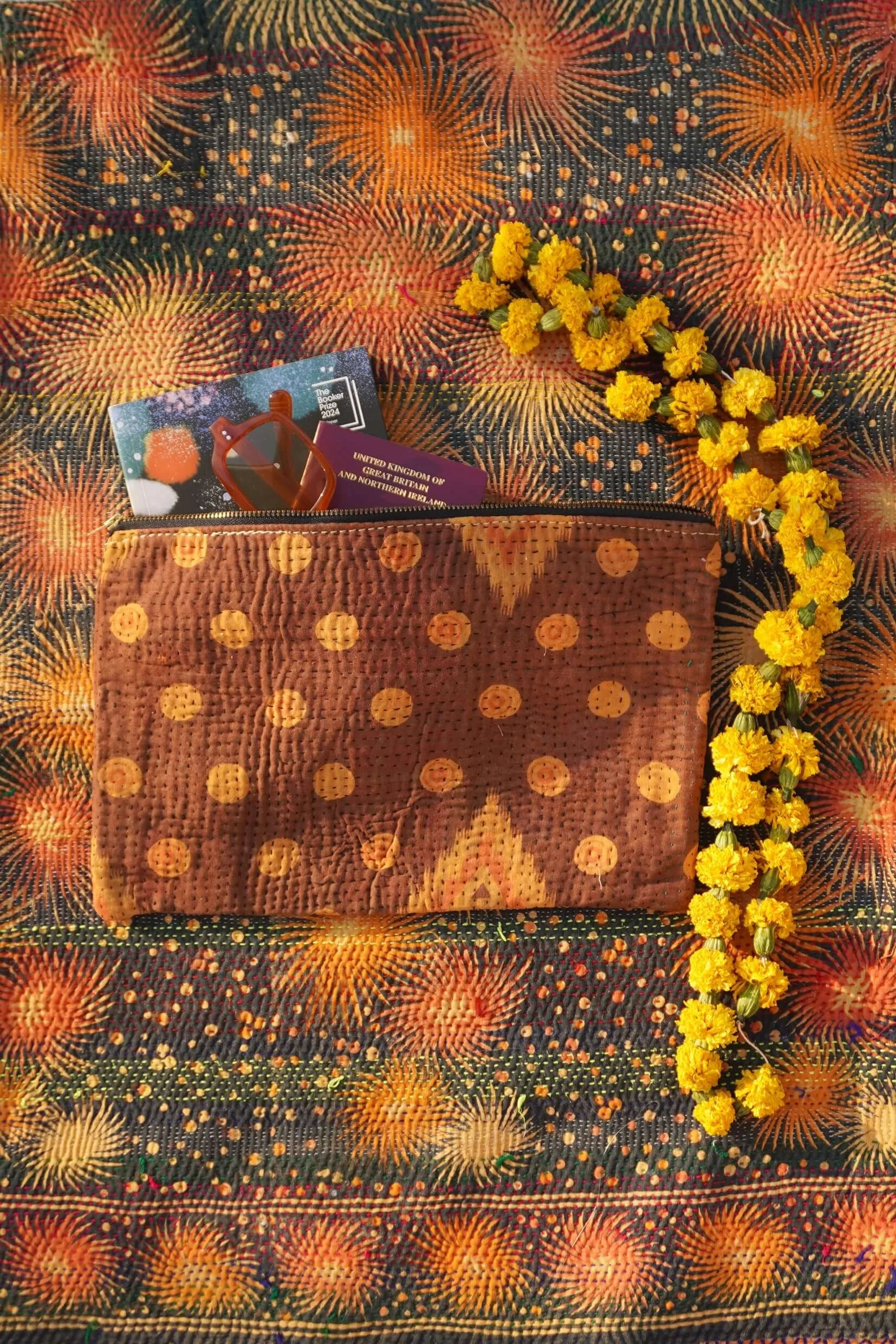 large kantha pouch