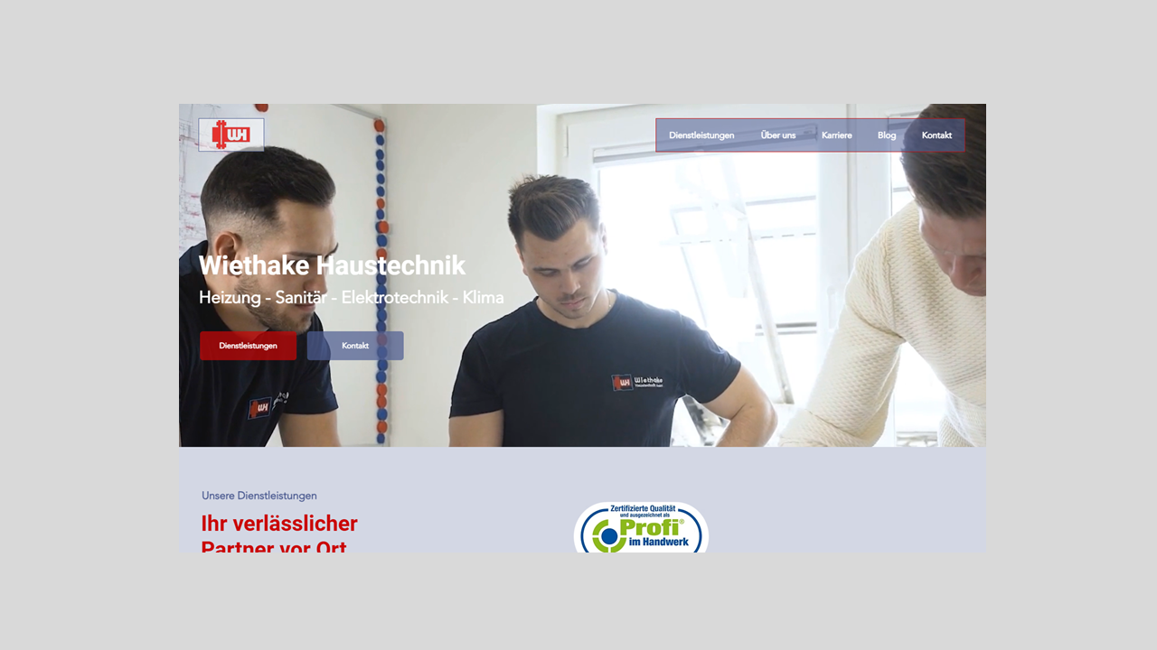 Website & Digitale Kampagnen: Wiethake.de