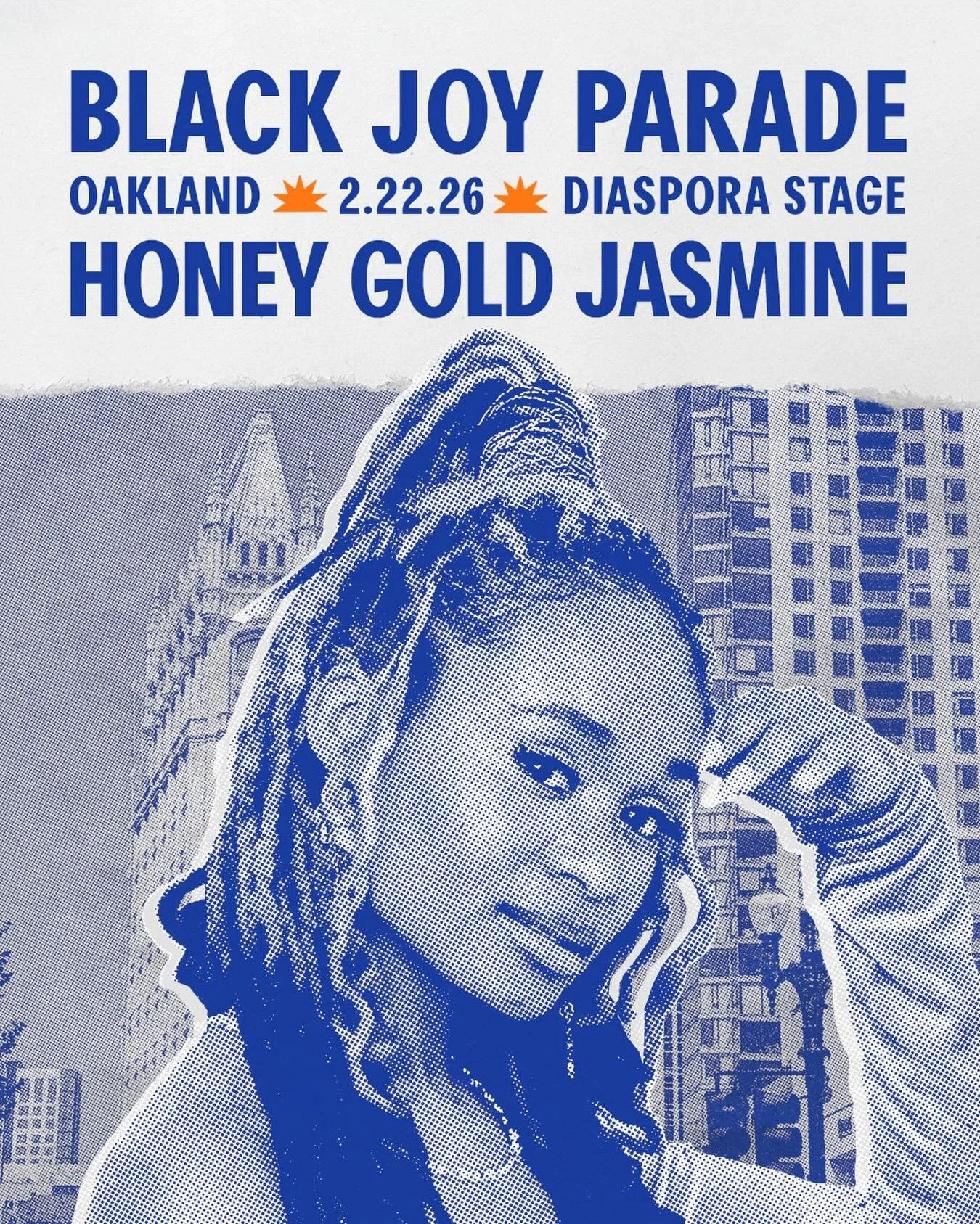 OAKLAND!! Let&rsquo;s create some magic on the @blackjoyparade diaspora stage! Hella honored to be not only performing but also hosting and hyping up the phenomenal lineup of artists bringing life to the stage on Sunday ✨

Proud to be presented by @b