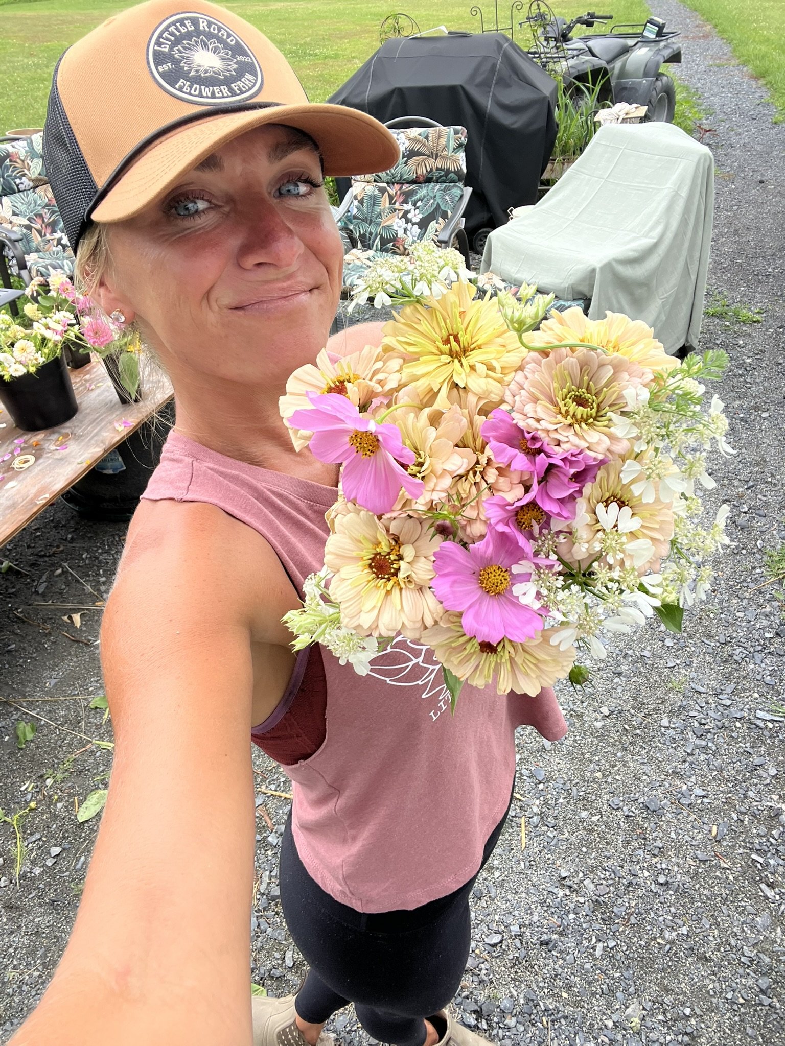 the flower farm hat