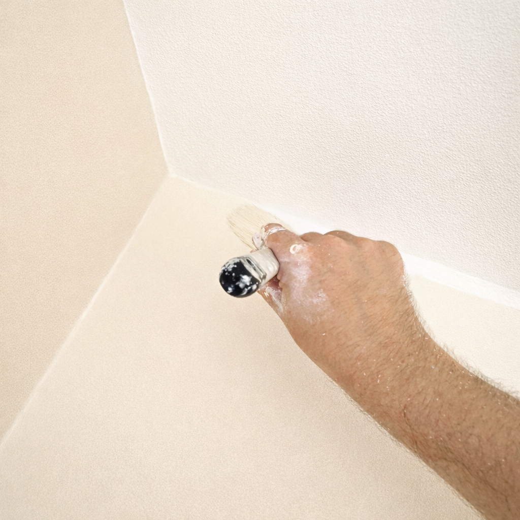 Precise cutting in with a paint brush by PrimeEdge Decor