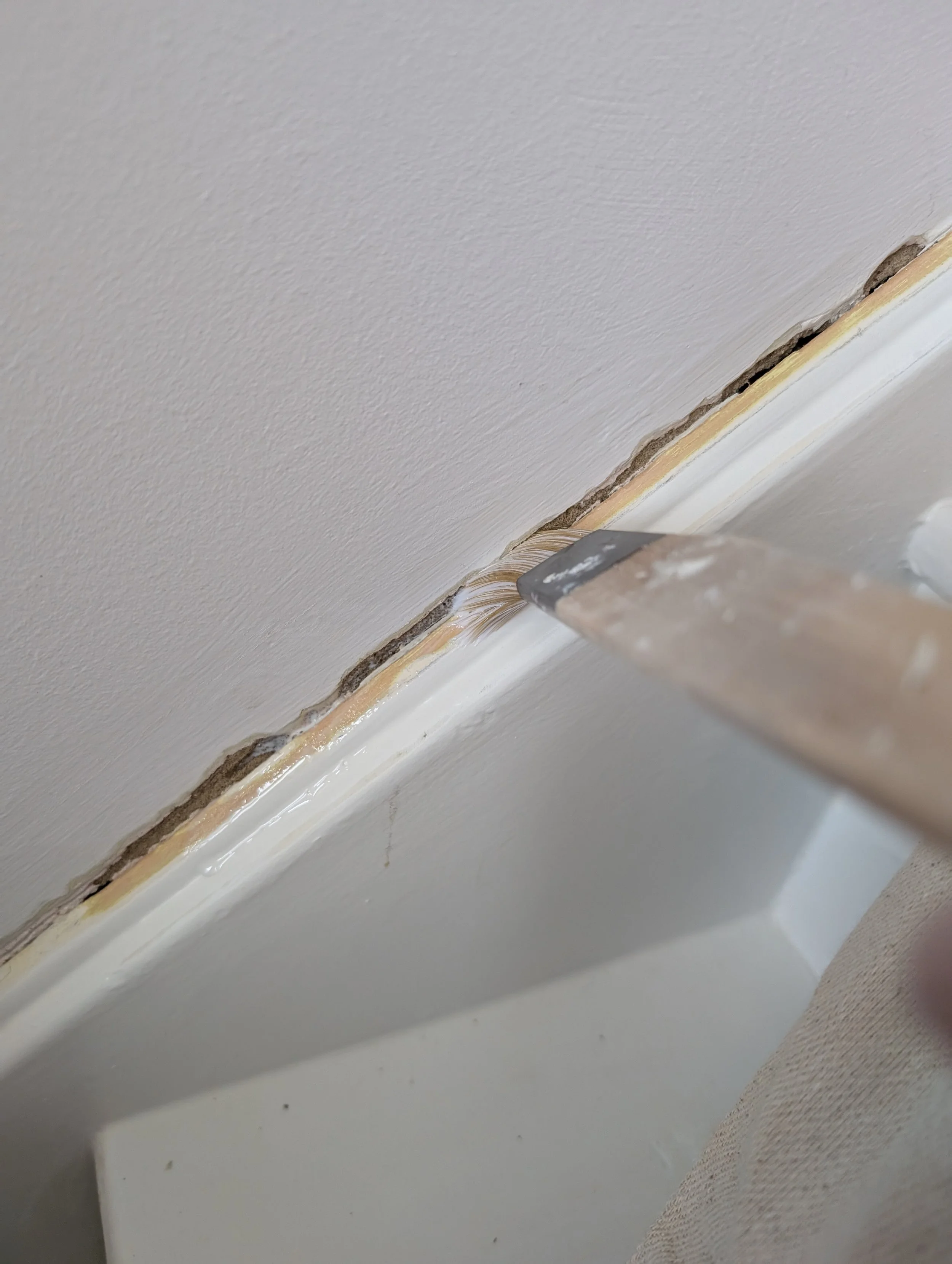 Stairs crack repair interior painting chesterfield