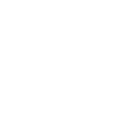 Black background with a white, stylized sunrise or sunset graphic, featuring rays emanating from the horizon