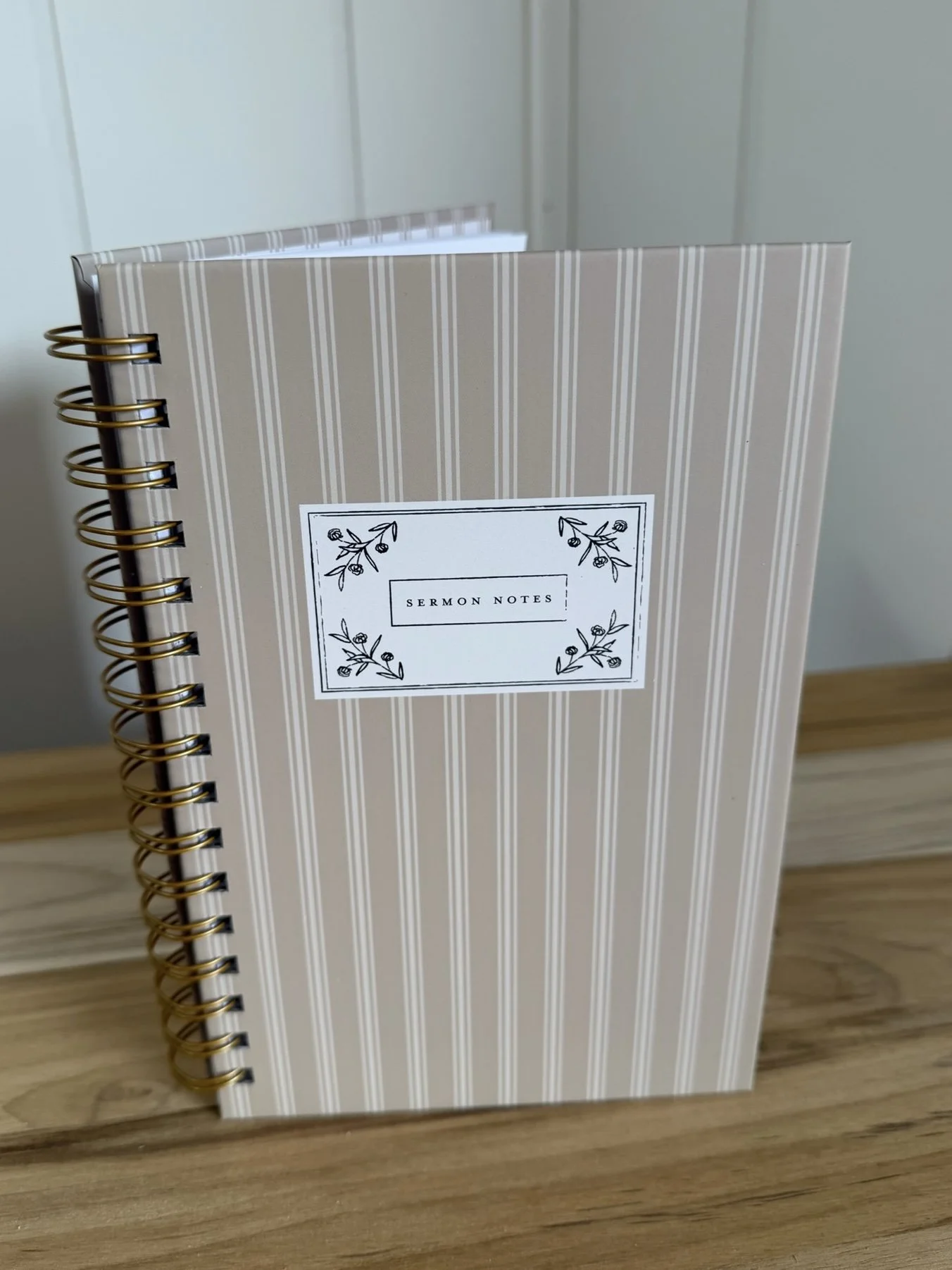 Striped Sermon Notes Journal