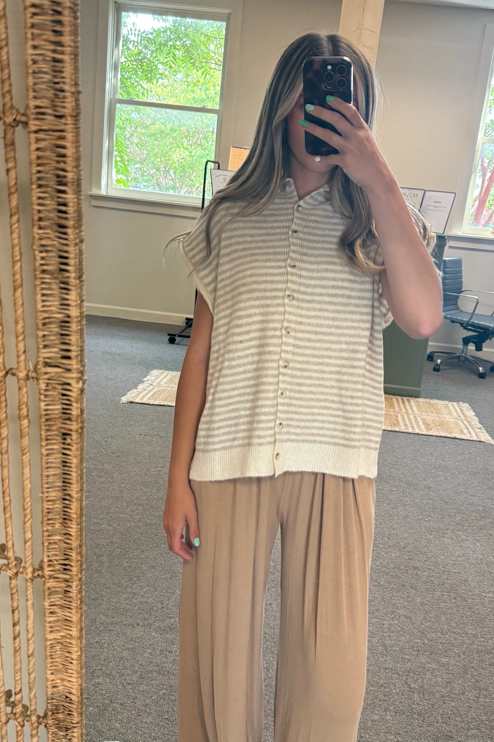 Camel Wide Leg Pants