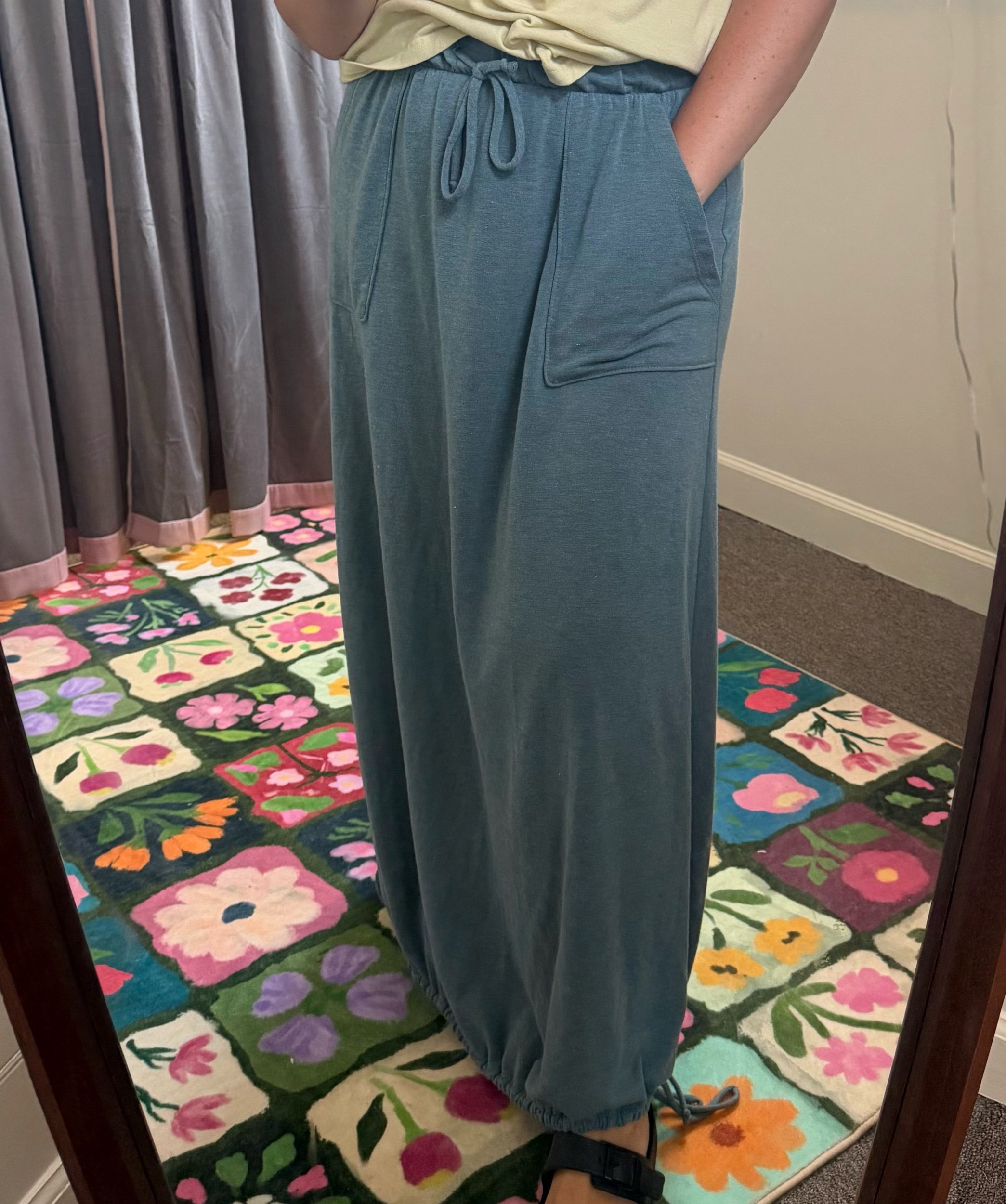 Drawstring Maxi Skirt