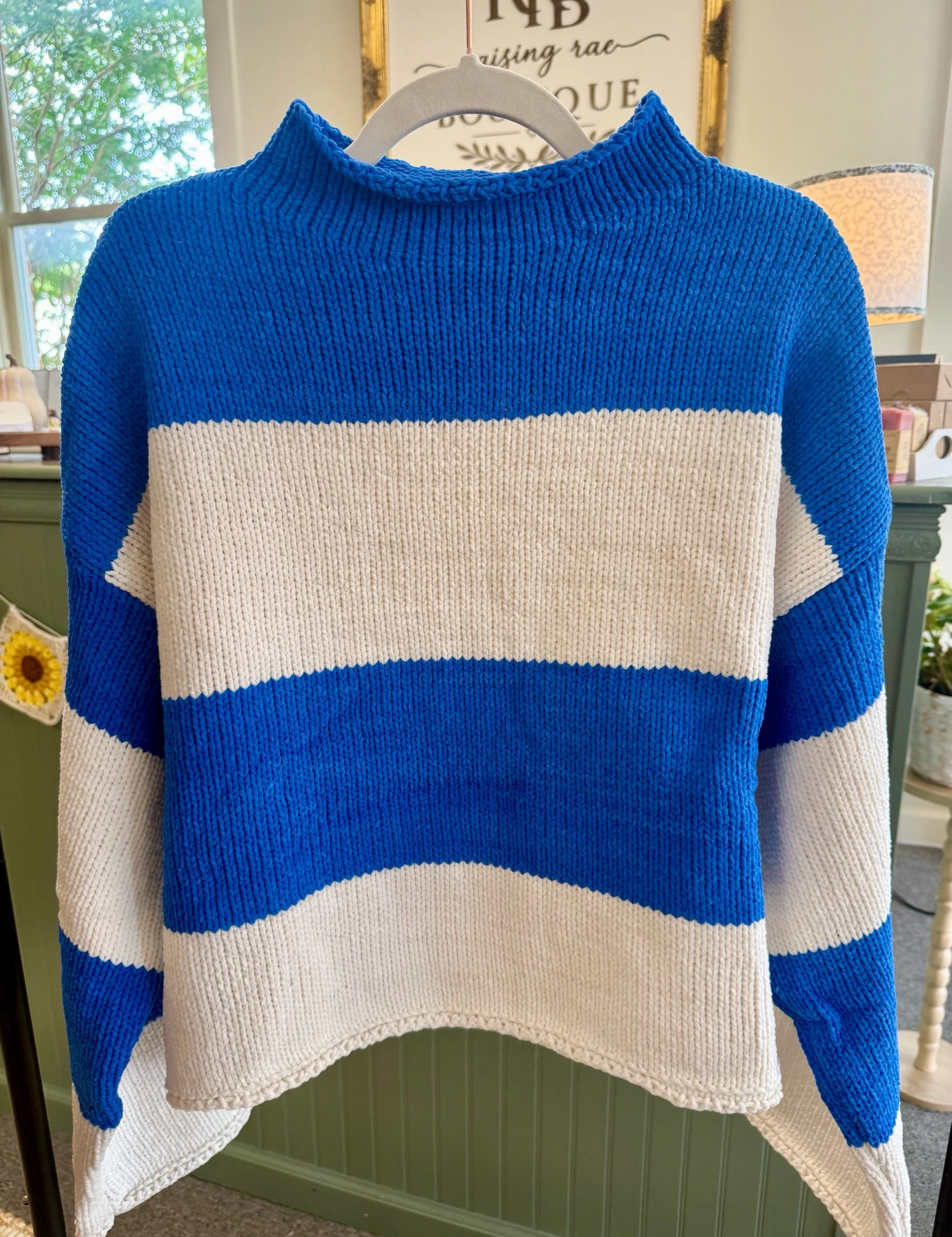 Blueberry Fluff Mock Neck