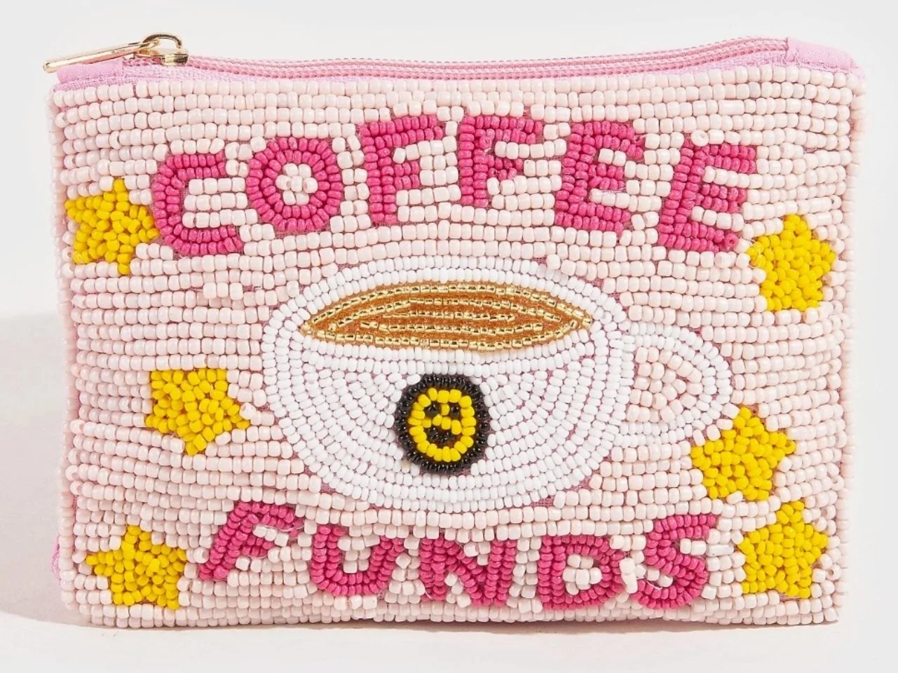 Coffee Fund Beaded Bag