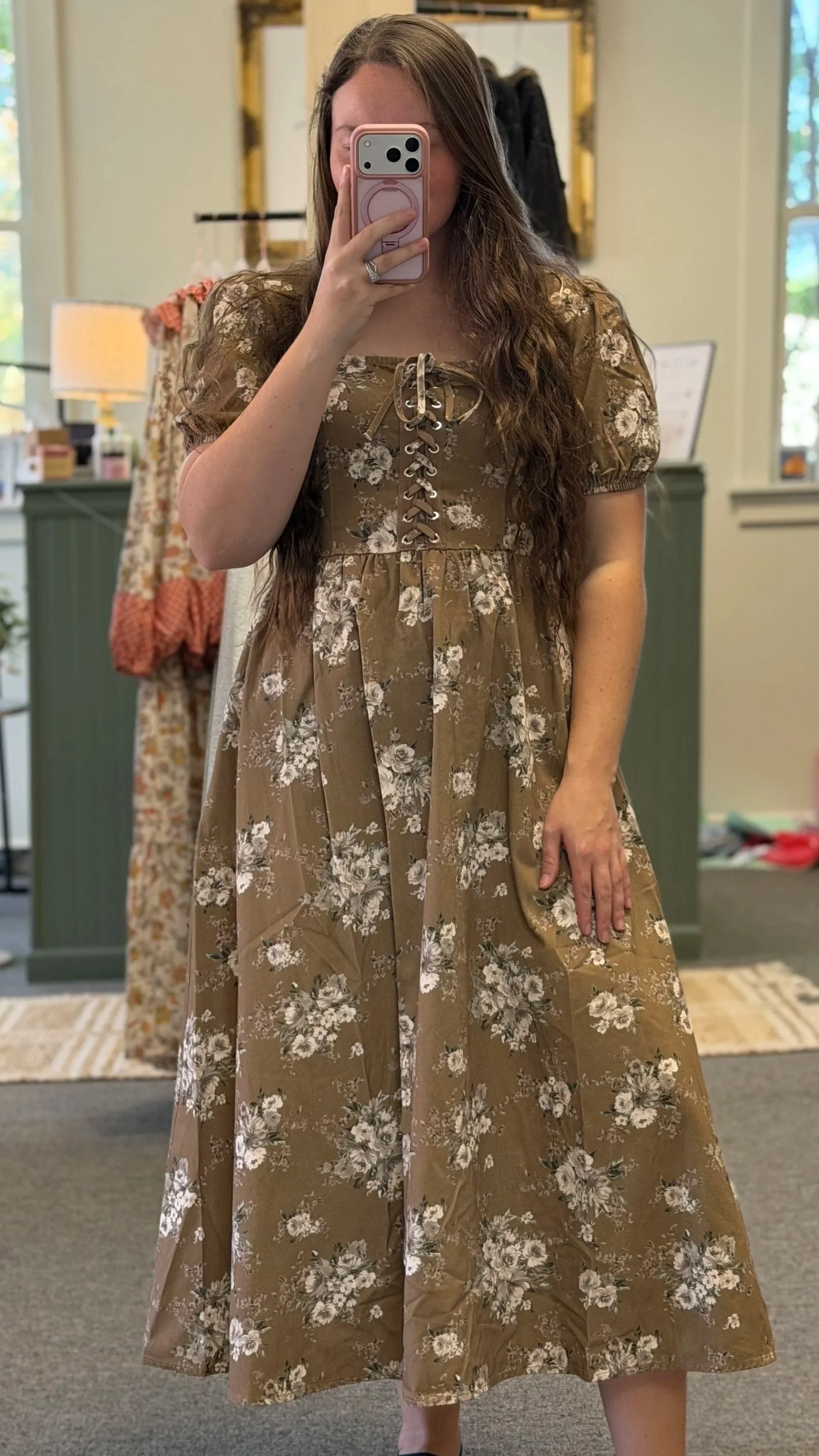Vintage Floral Maxi Dress