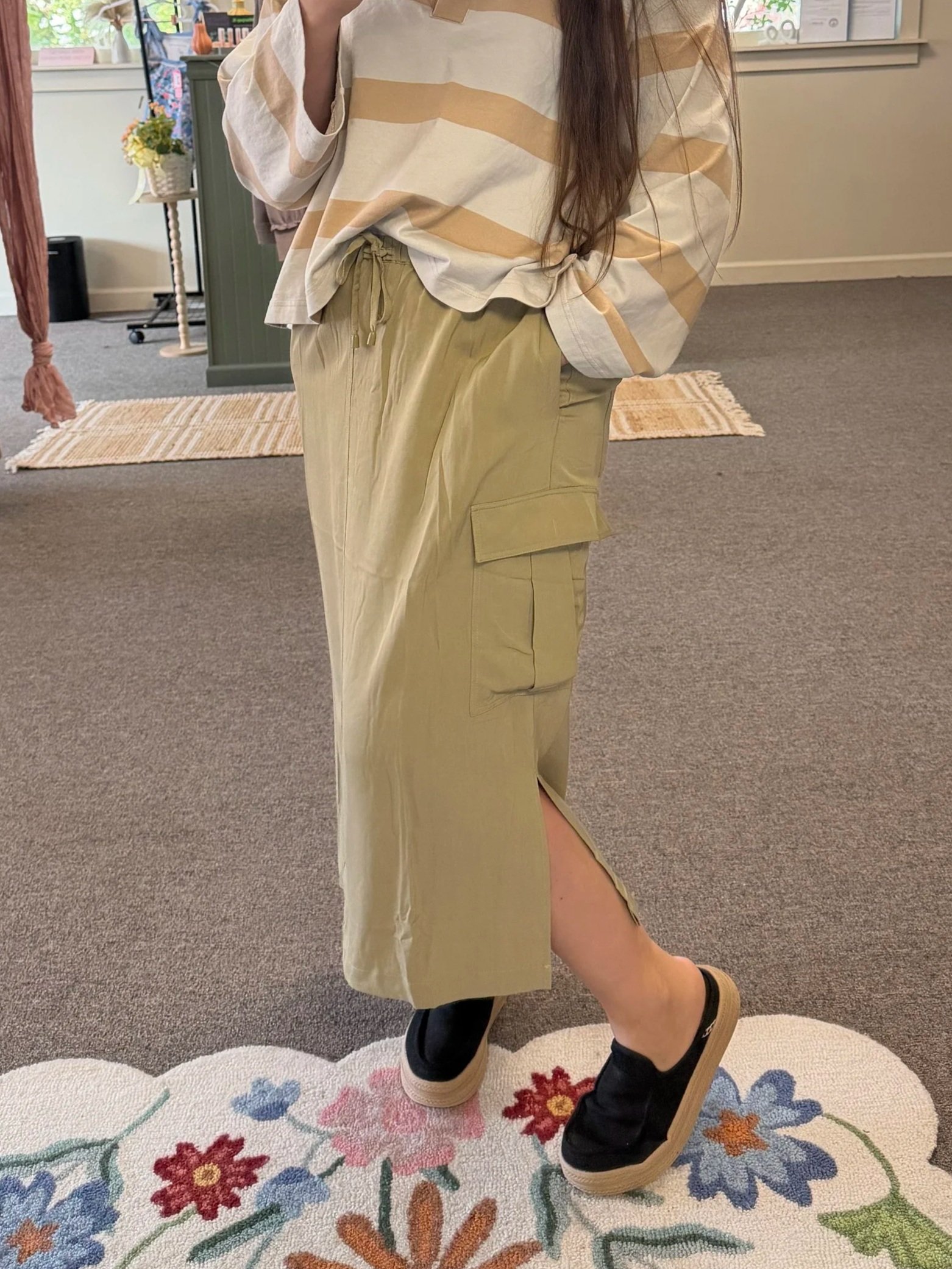 Utility Midi Skirt