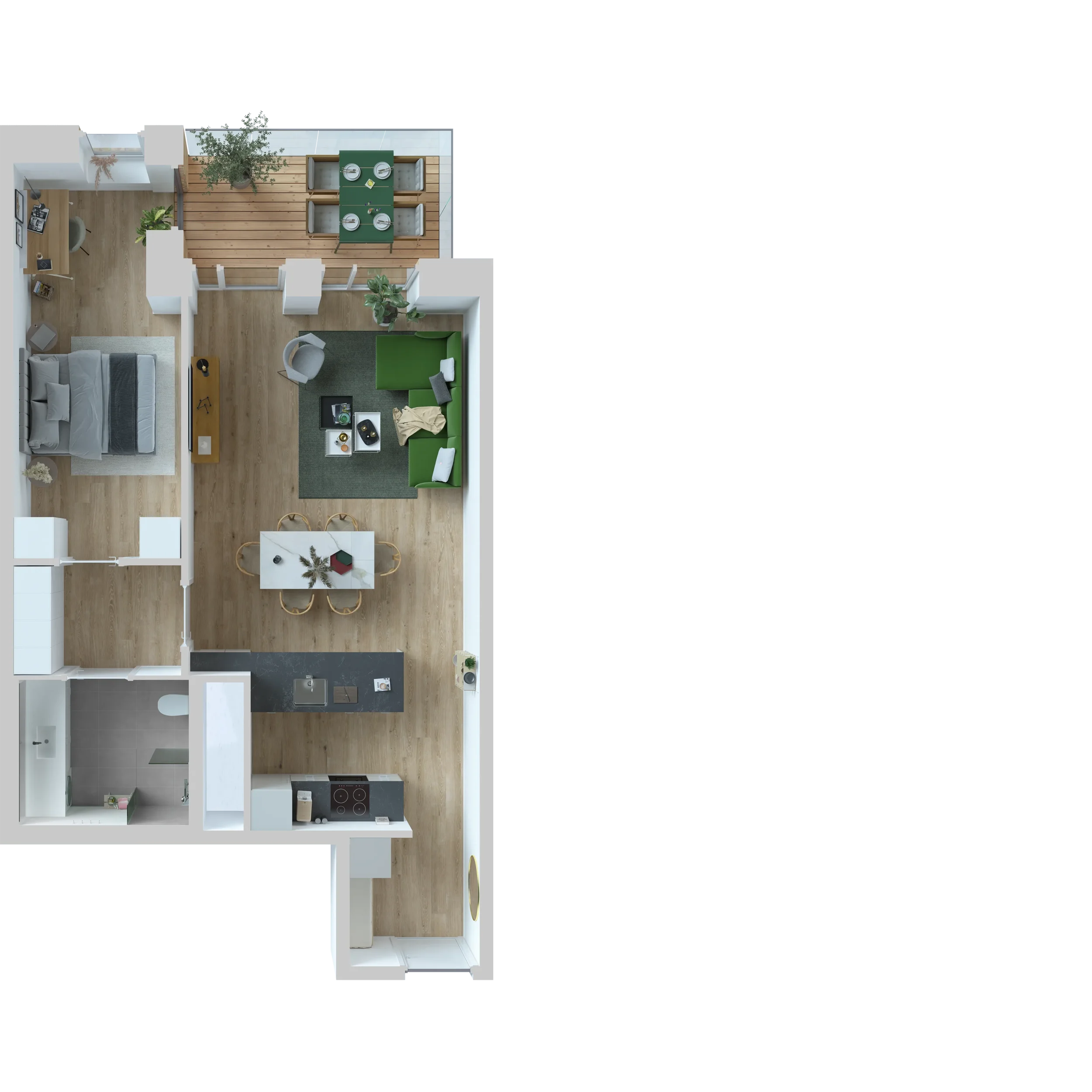 2-værelses lejlighed