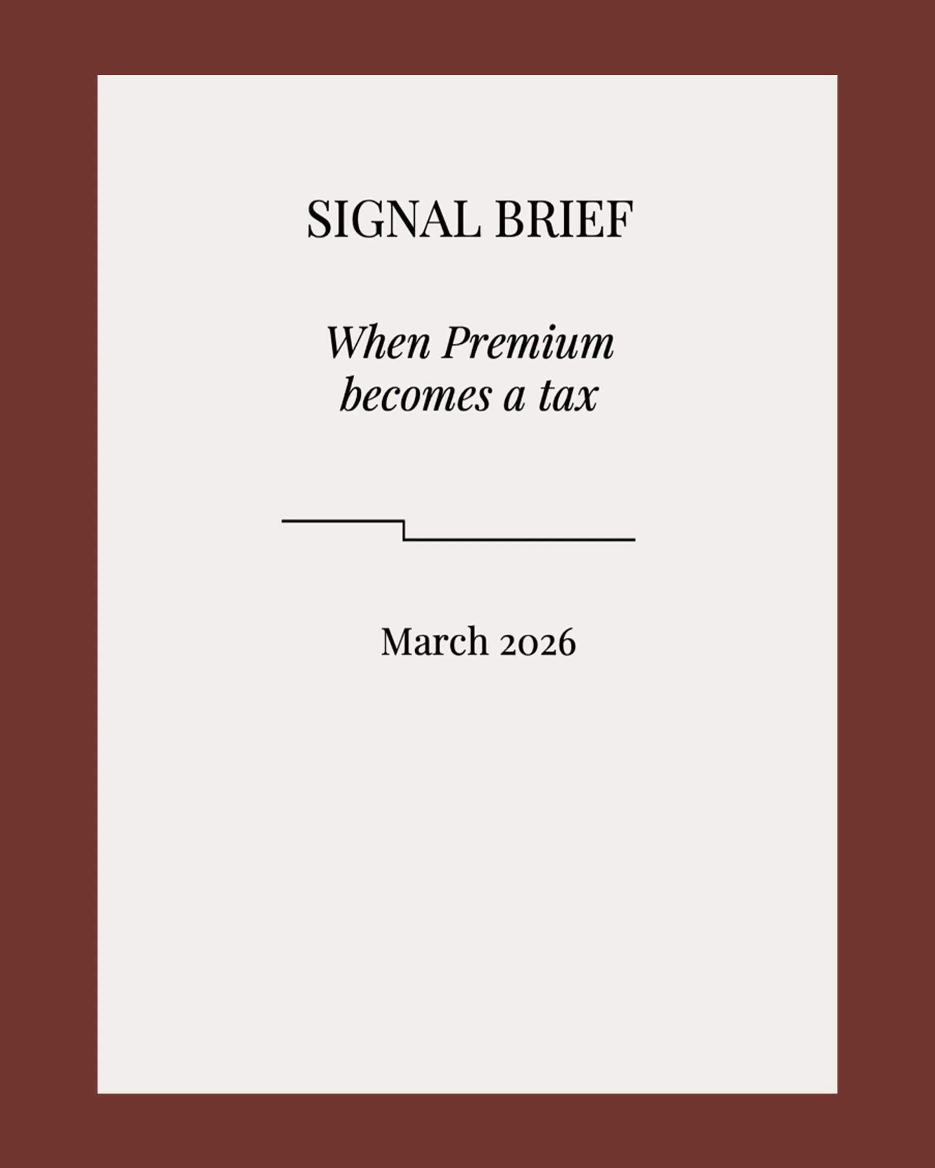 When Premium becomes a tax