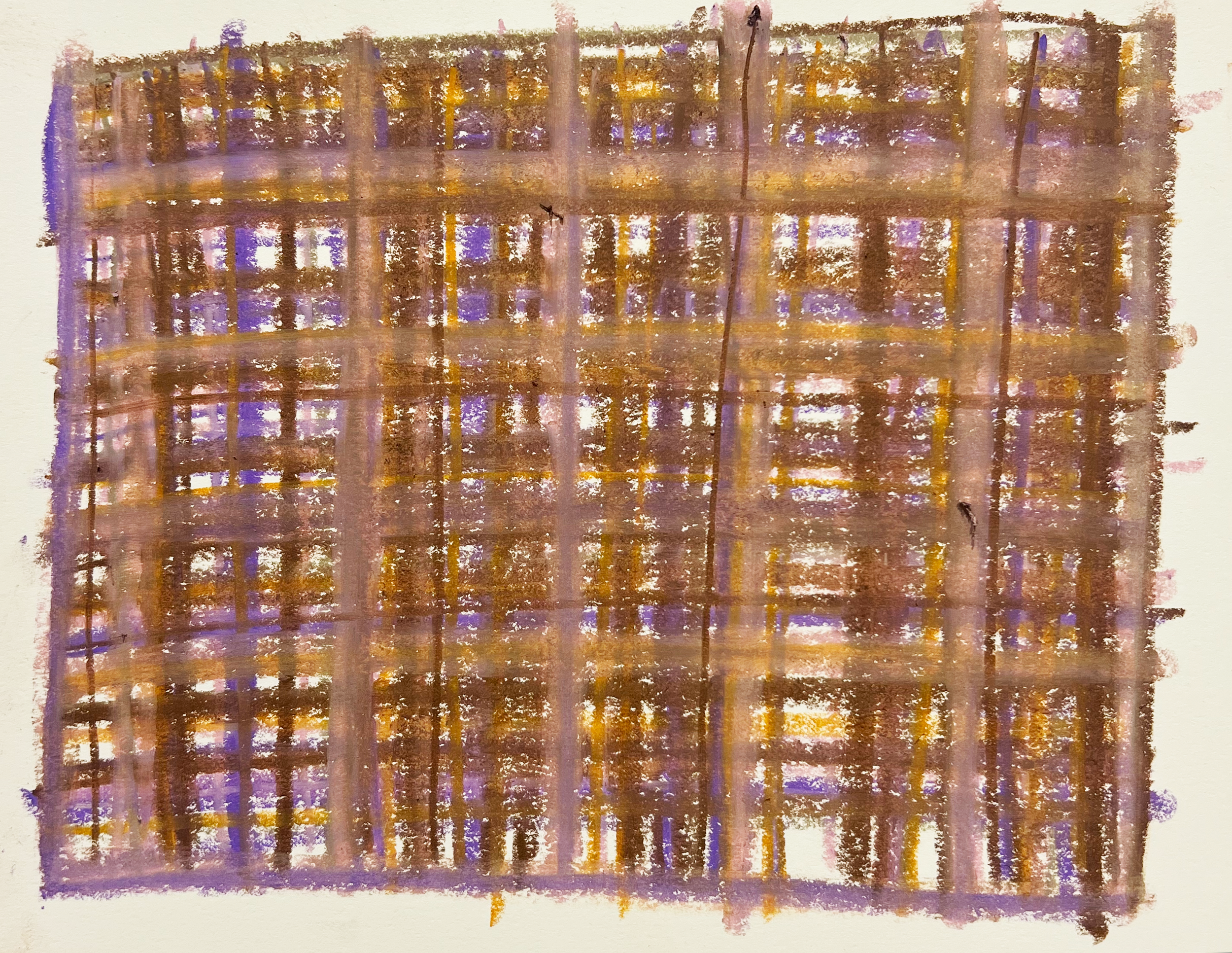 Untitled 19, oil pastel on paper, 11 x 14