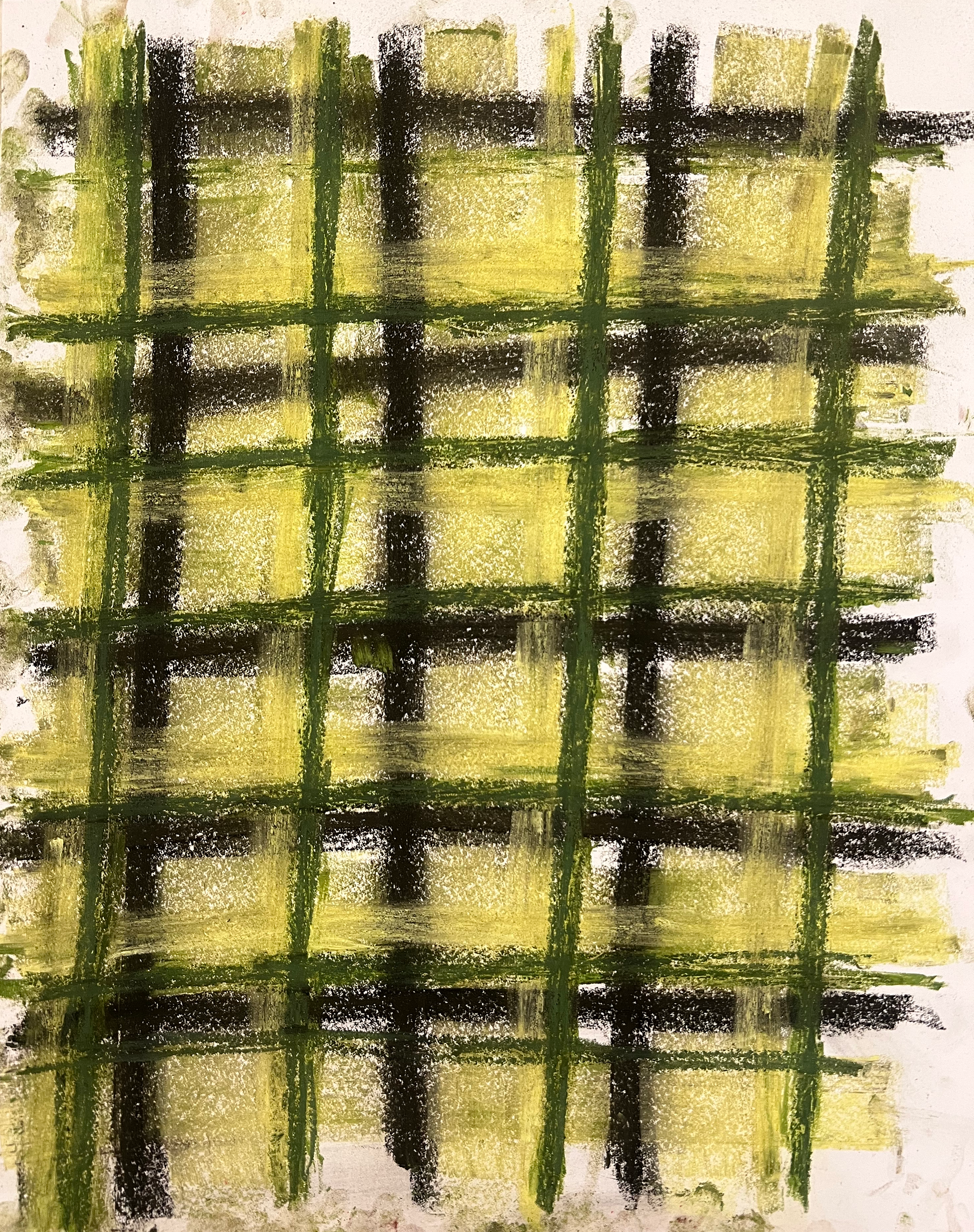 Untitled 11, oil pastel on paper, 11 x 18