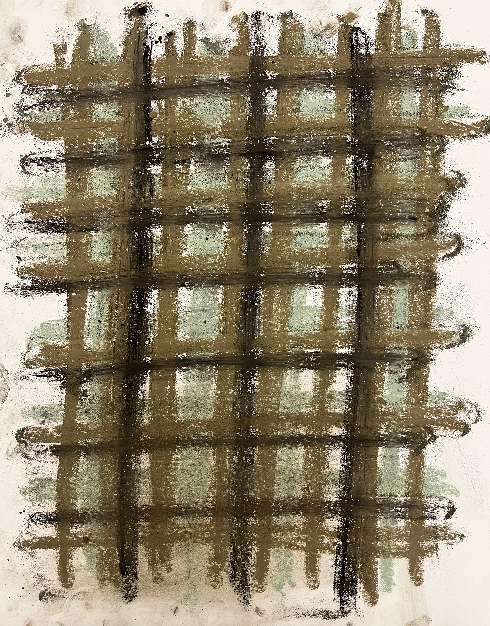 Untitled 13, oil pastel on paper, 11 x 14