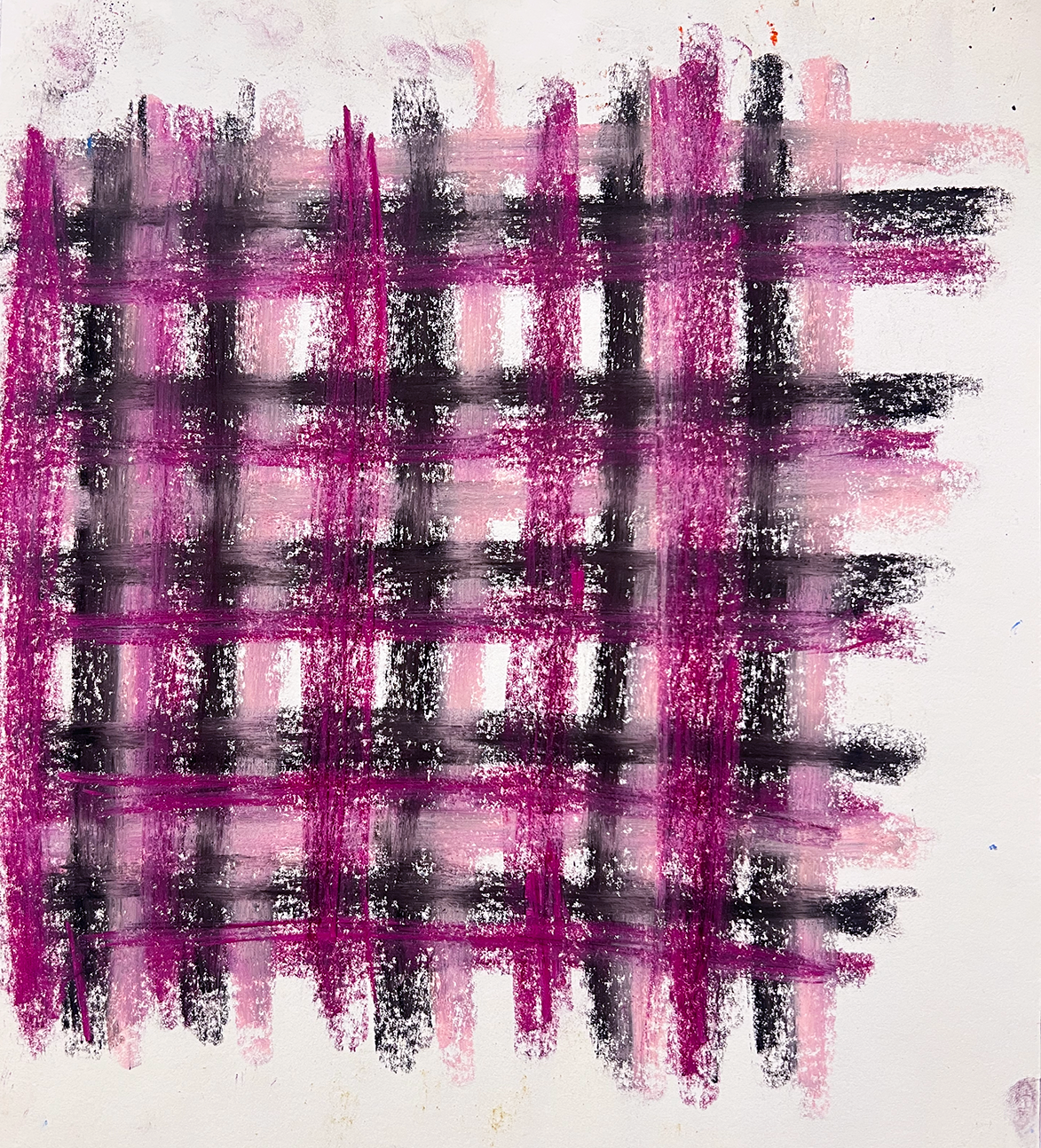 Untitled 17, oil pastel on paper, 11 x 18