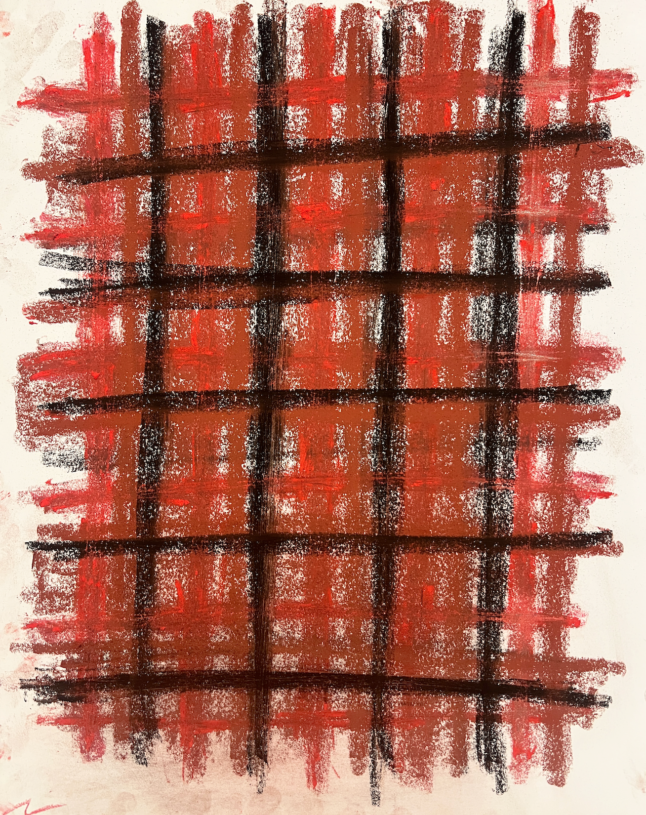 Untitled 12, oil pastel on paper, 11 x 18