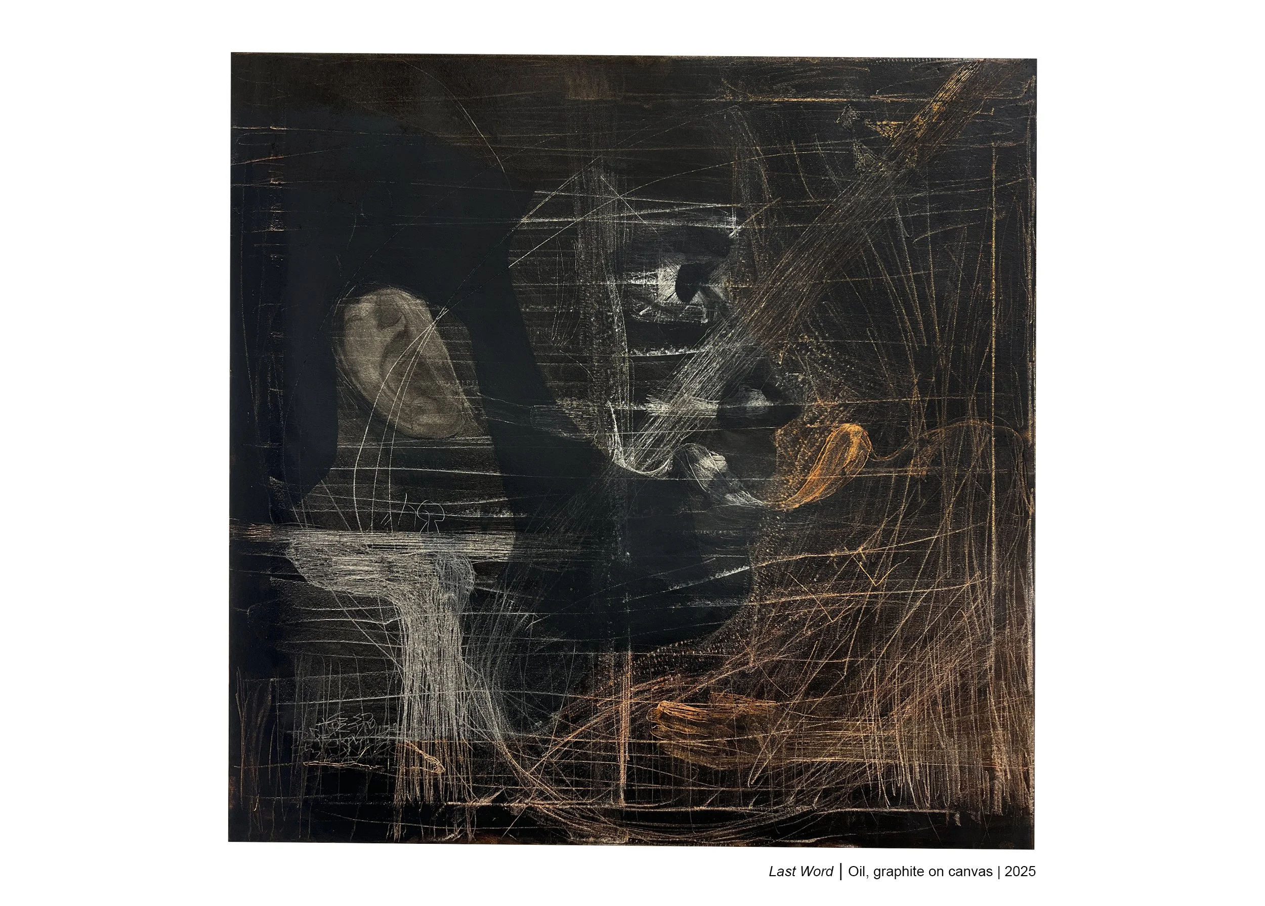 "Last Word", oil on canvas, 24in x 24in