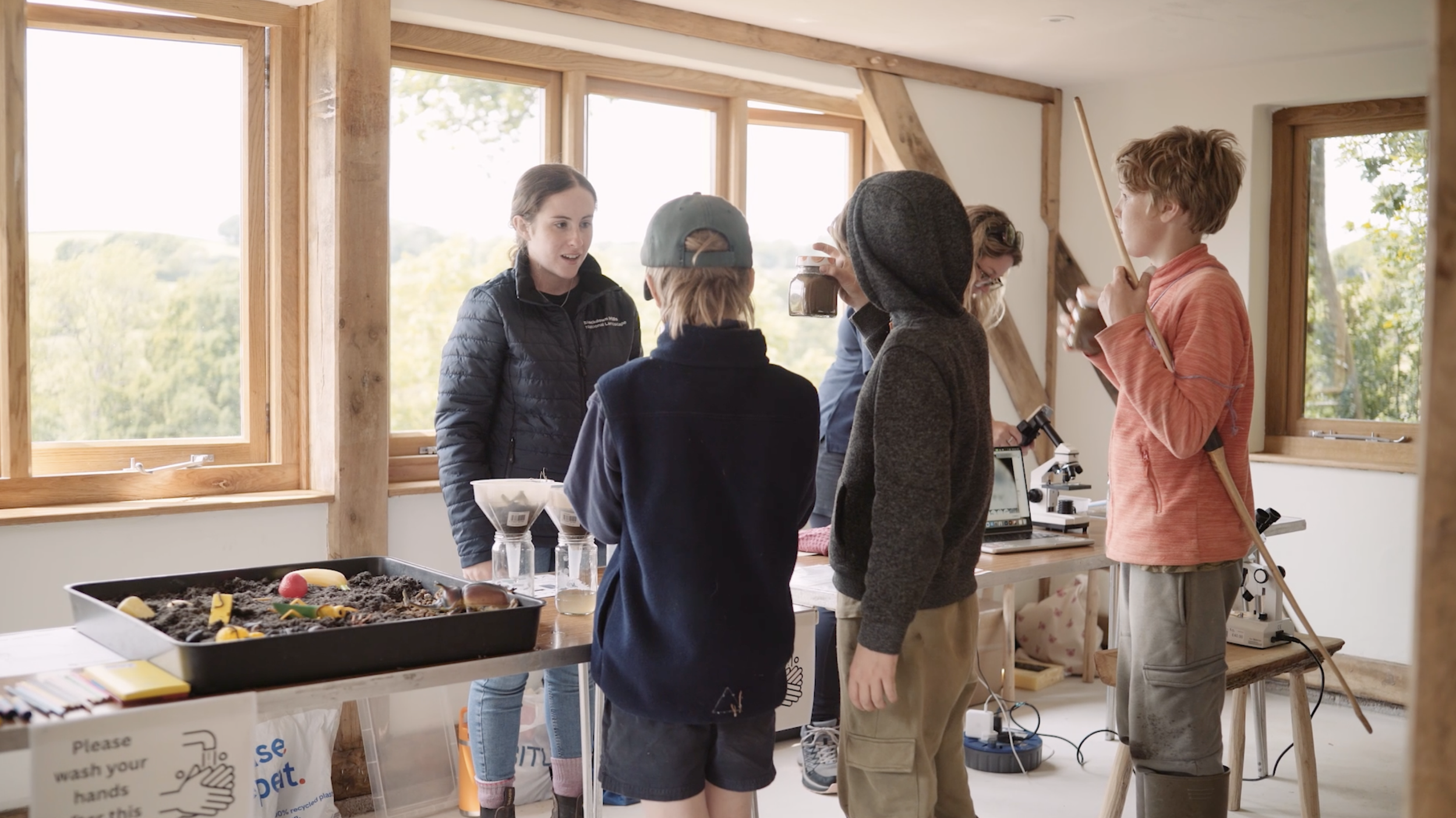 For many schools, a Dennings Down classroom session can be a lovely first step. We can talk soil, bring incubators, build a bird box and more →