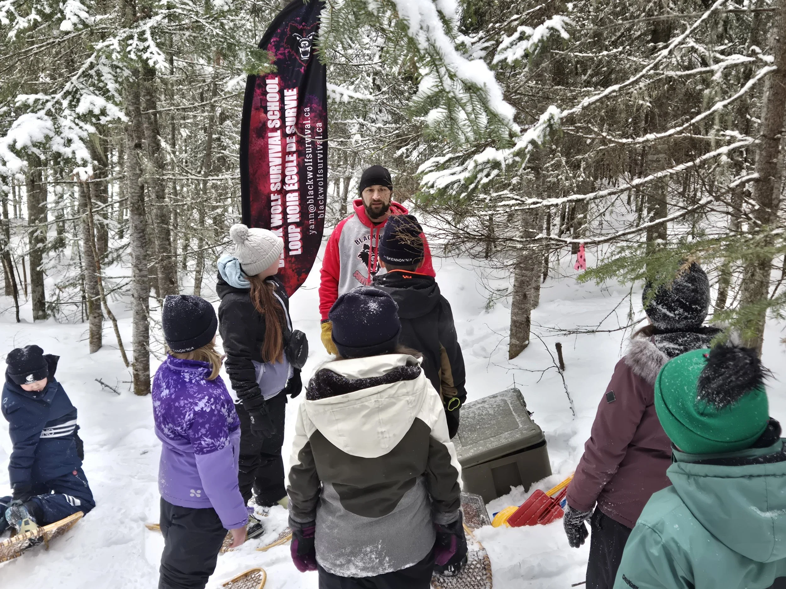 groupe participants stage survie en nature québec