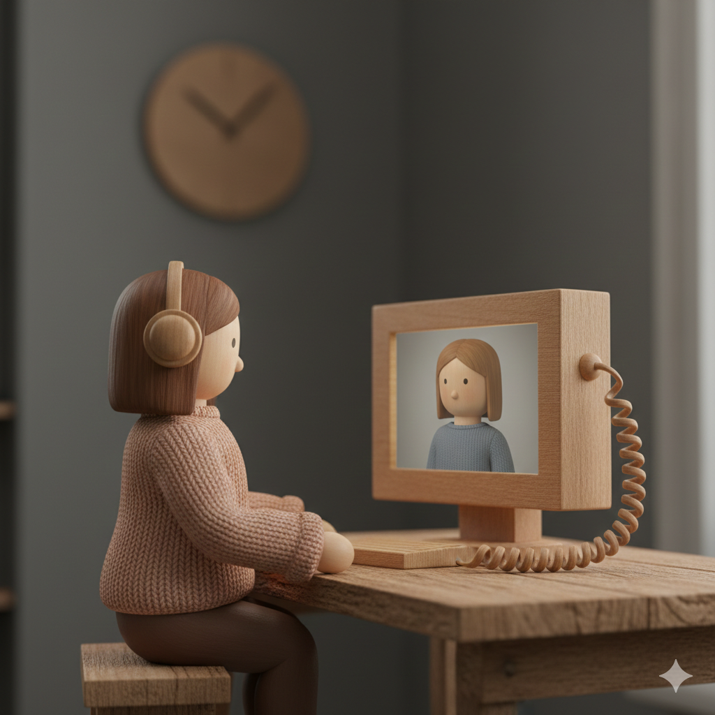 Online individual therapy session — attachment counselling Singapore, Somatic Attachment Therapy