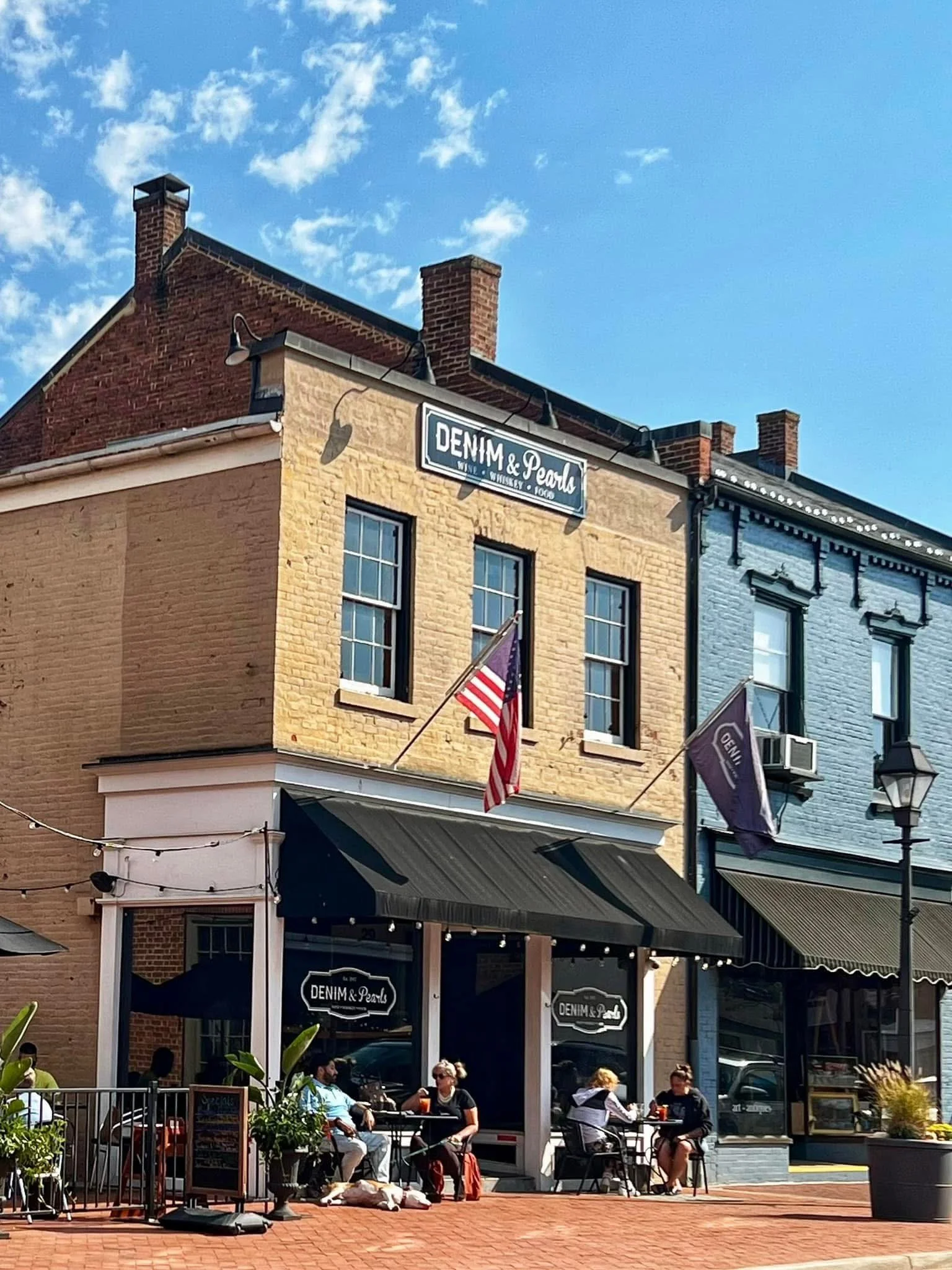 Historic downtown Warrenton Virginia main street