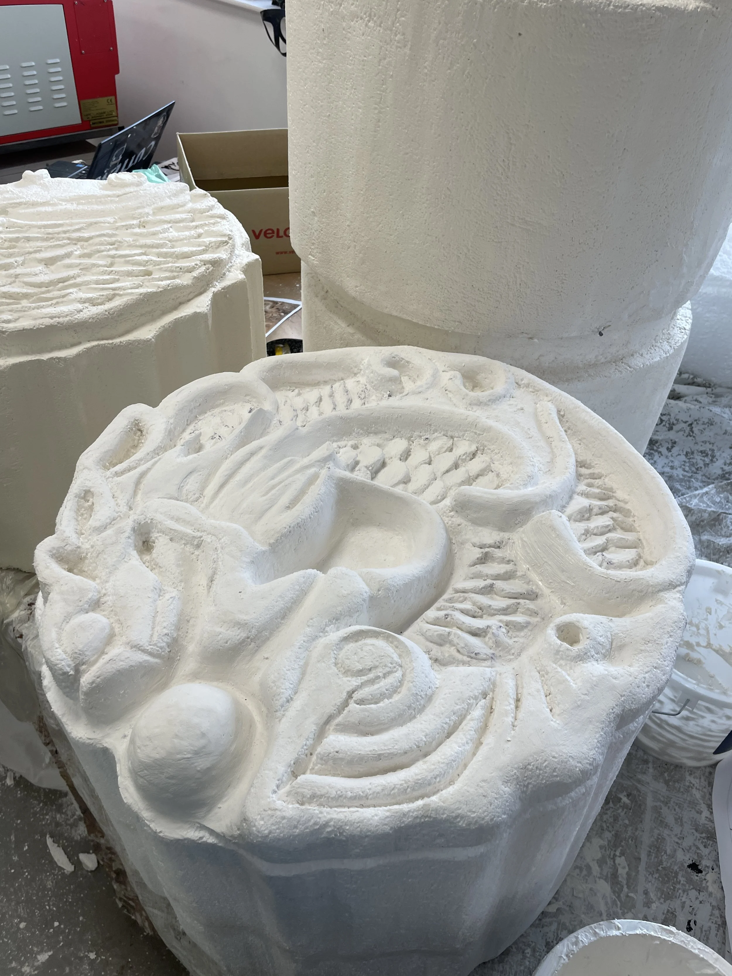 Polystyrene sculpt