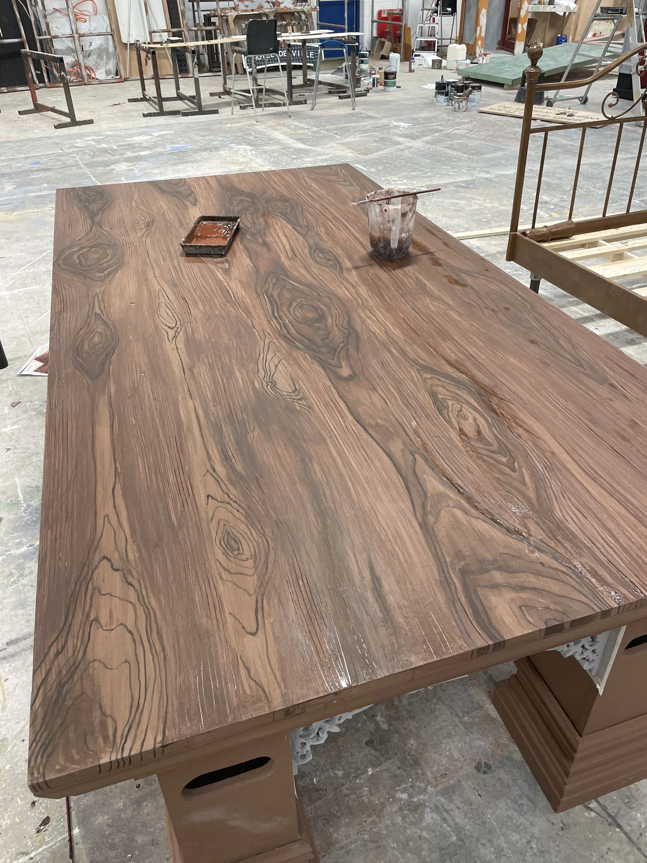 Walnut Paint Process