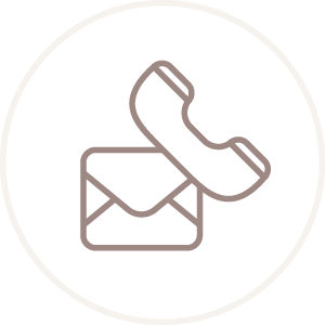 Icon of a telephone receiver above an envelope, representing communication or messaging.