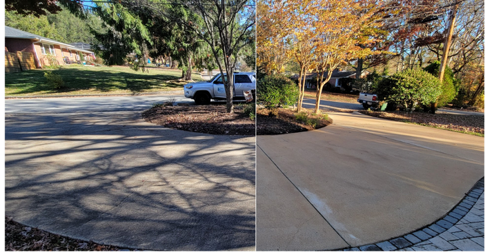 Driveway Pressure Washing
