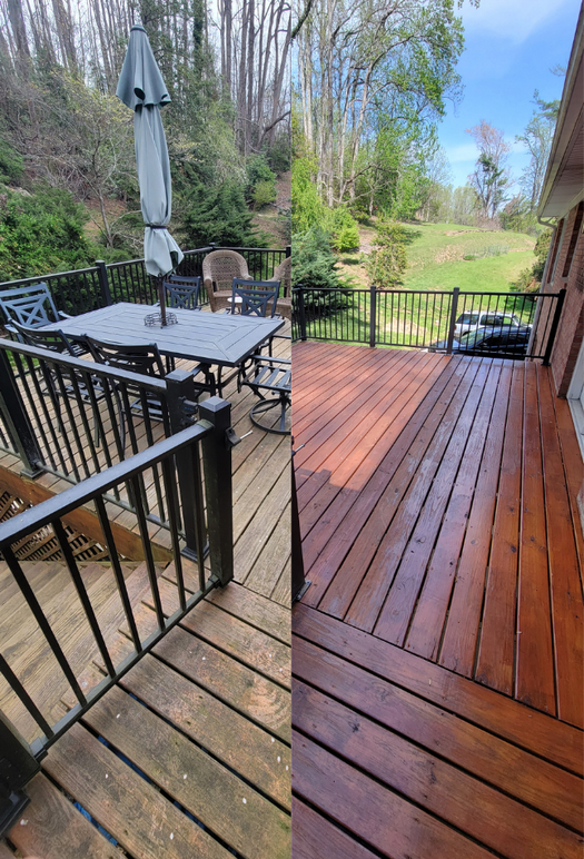 Deck washing deck staining NC Arden