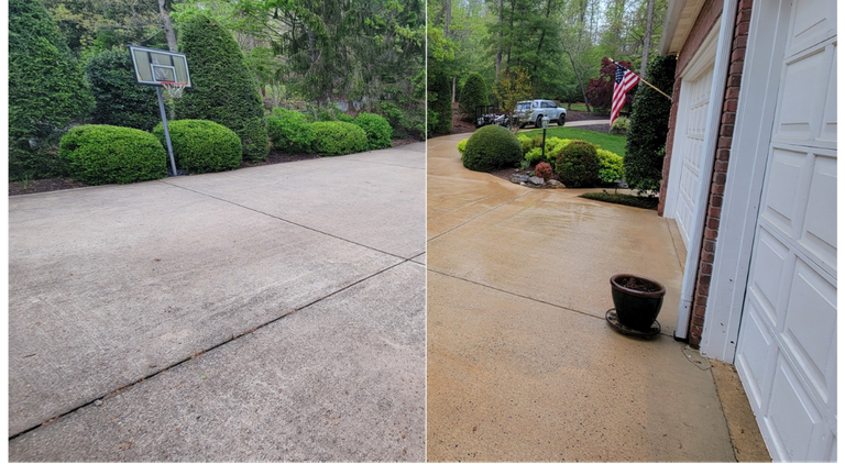 Driveway Pressure Washing