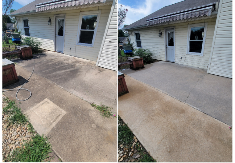 Concrete Patio Pressure Washing
