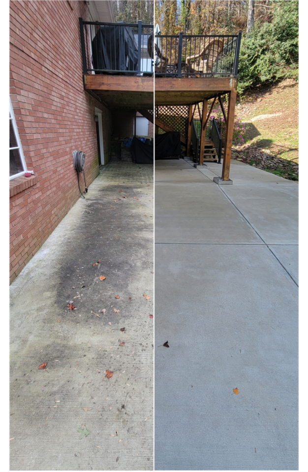 Concrete Driveway Pressure Washing