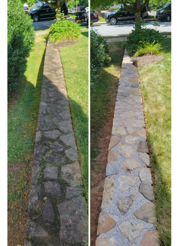 Retaining Wall Washing