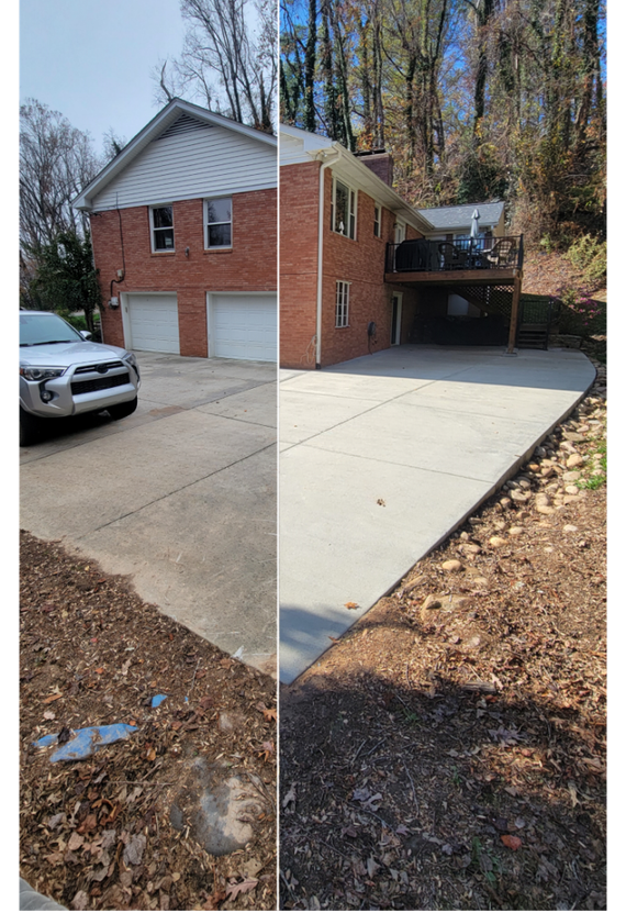 Driveway Pressure Washing