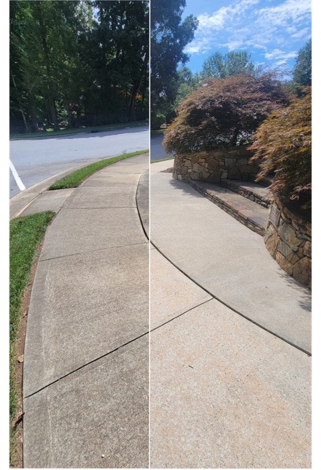 Sidewalk Pressure Washing
